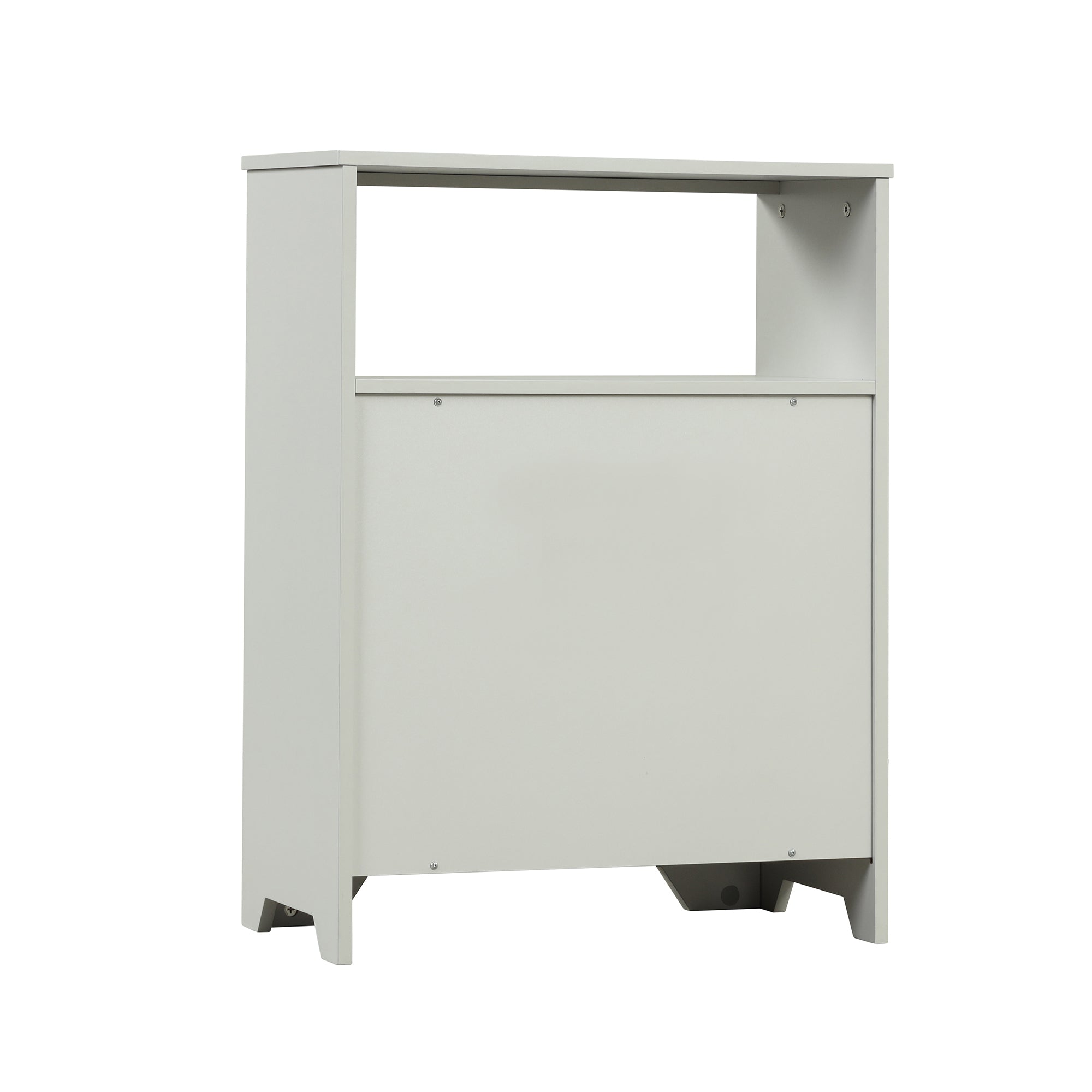 32" Wood 2-door Bathroom Cabinet with Adjustable Shelves