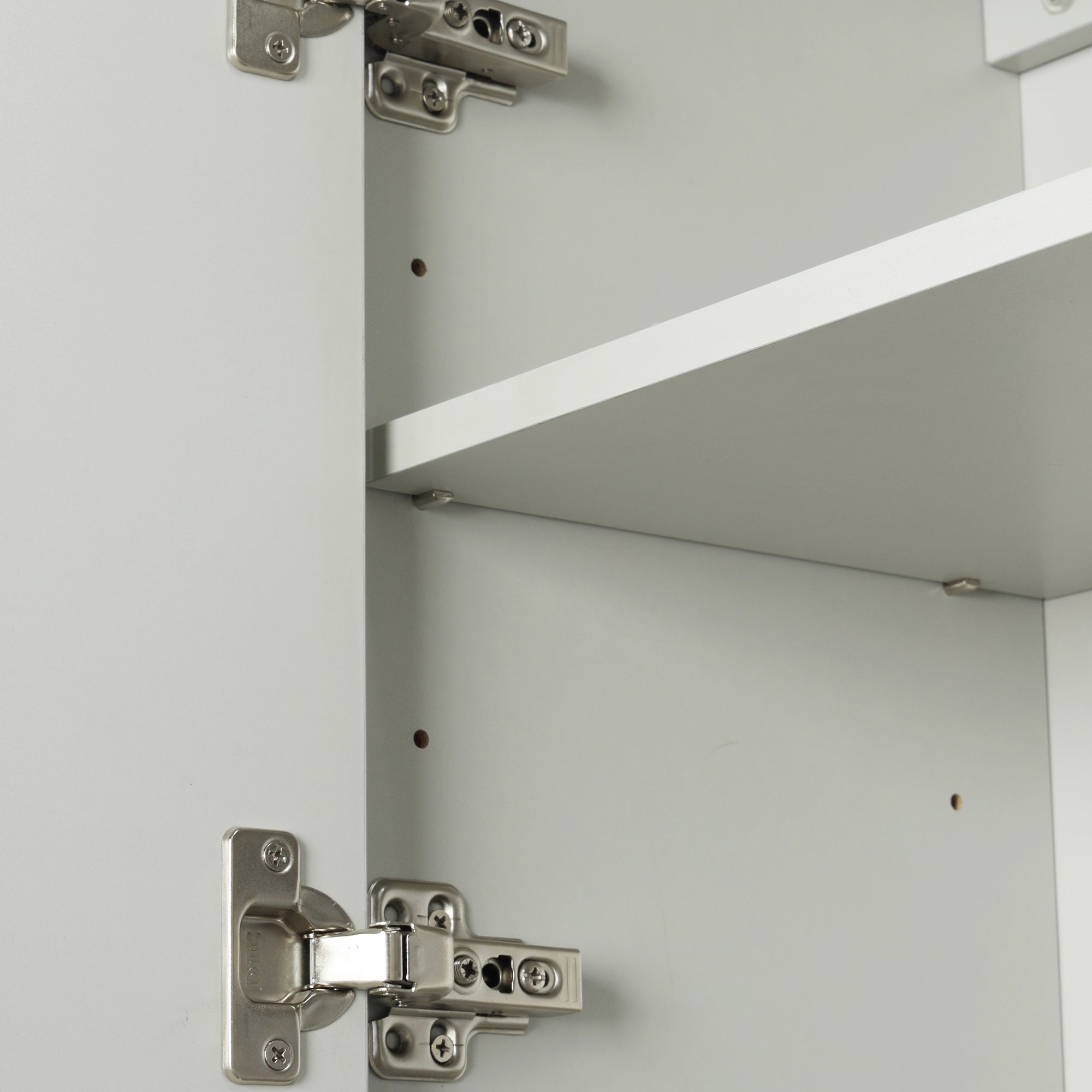 32" Wood 2-door Bathroom Cabinet with Adjustable Shelves