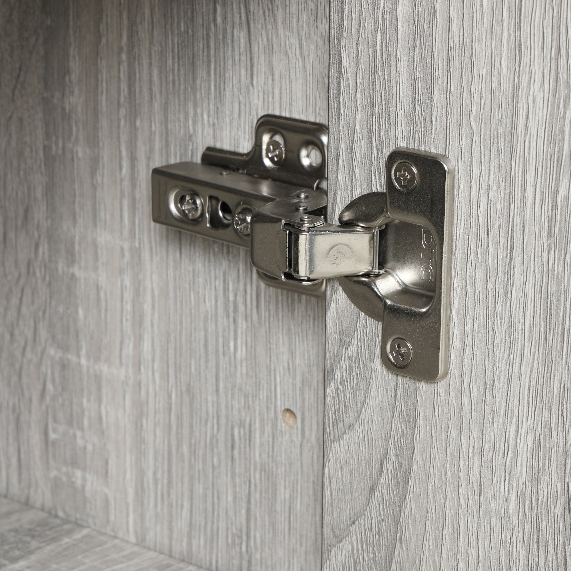 32" Wood 2-door Bathroom Cabinet with Adjustable Shelves