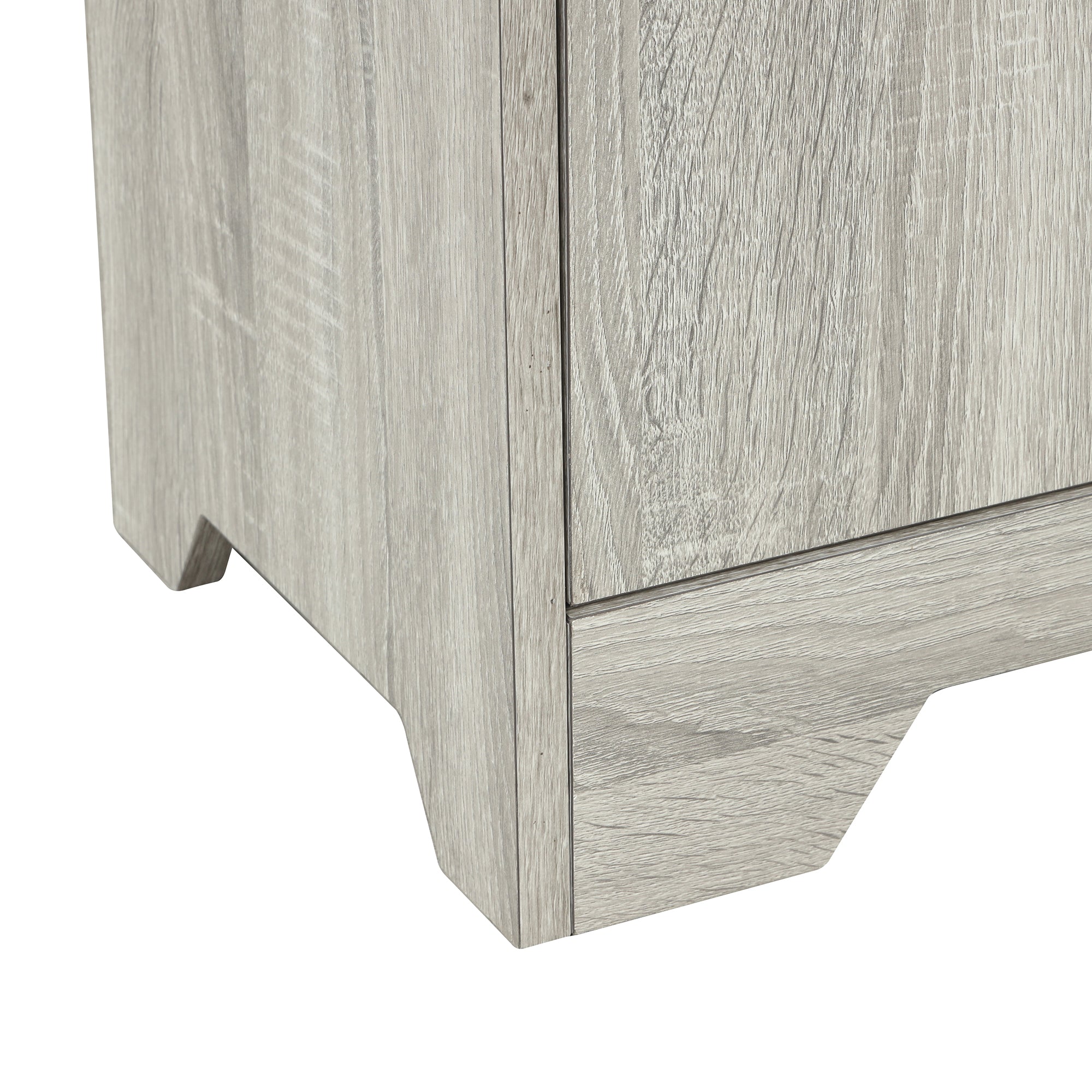 32" Wood 2-door Bathroom Cabinet with Adjustable Shelves