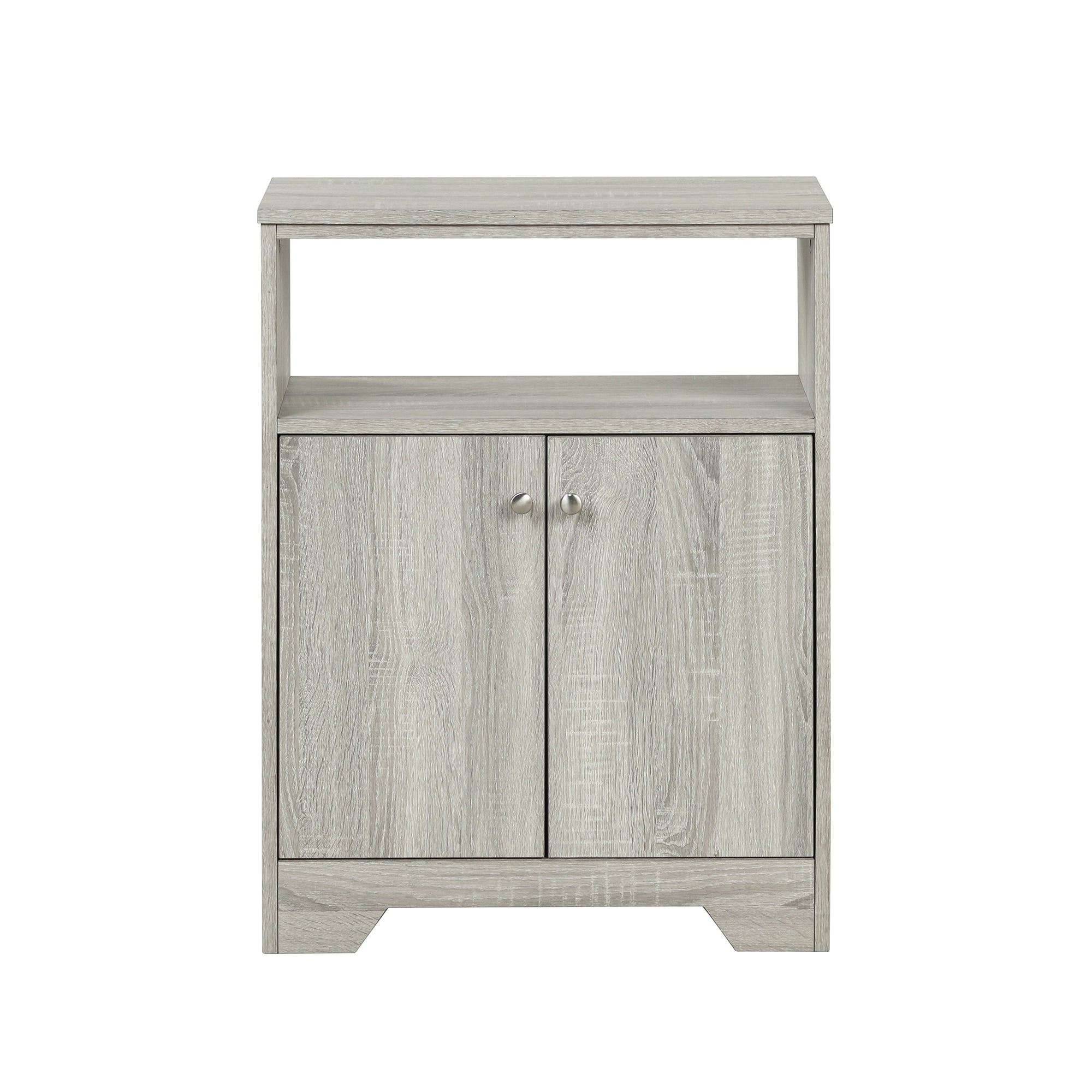 32" Wood 2-door Bathroom Cabinet with Adjustable Shelves
