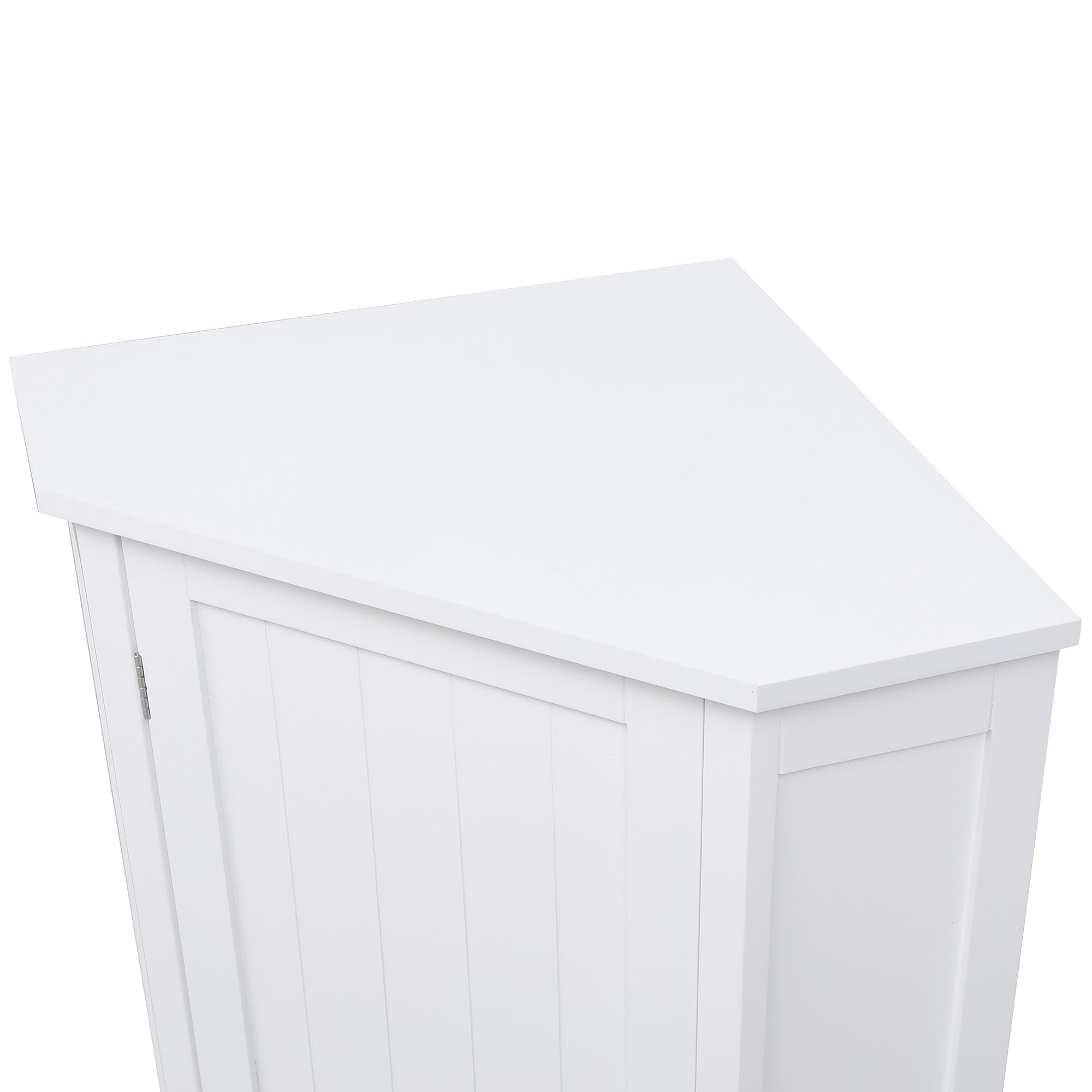 31" Wood 1-door Bathroom Cabinet with Interior Shelves