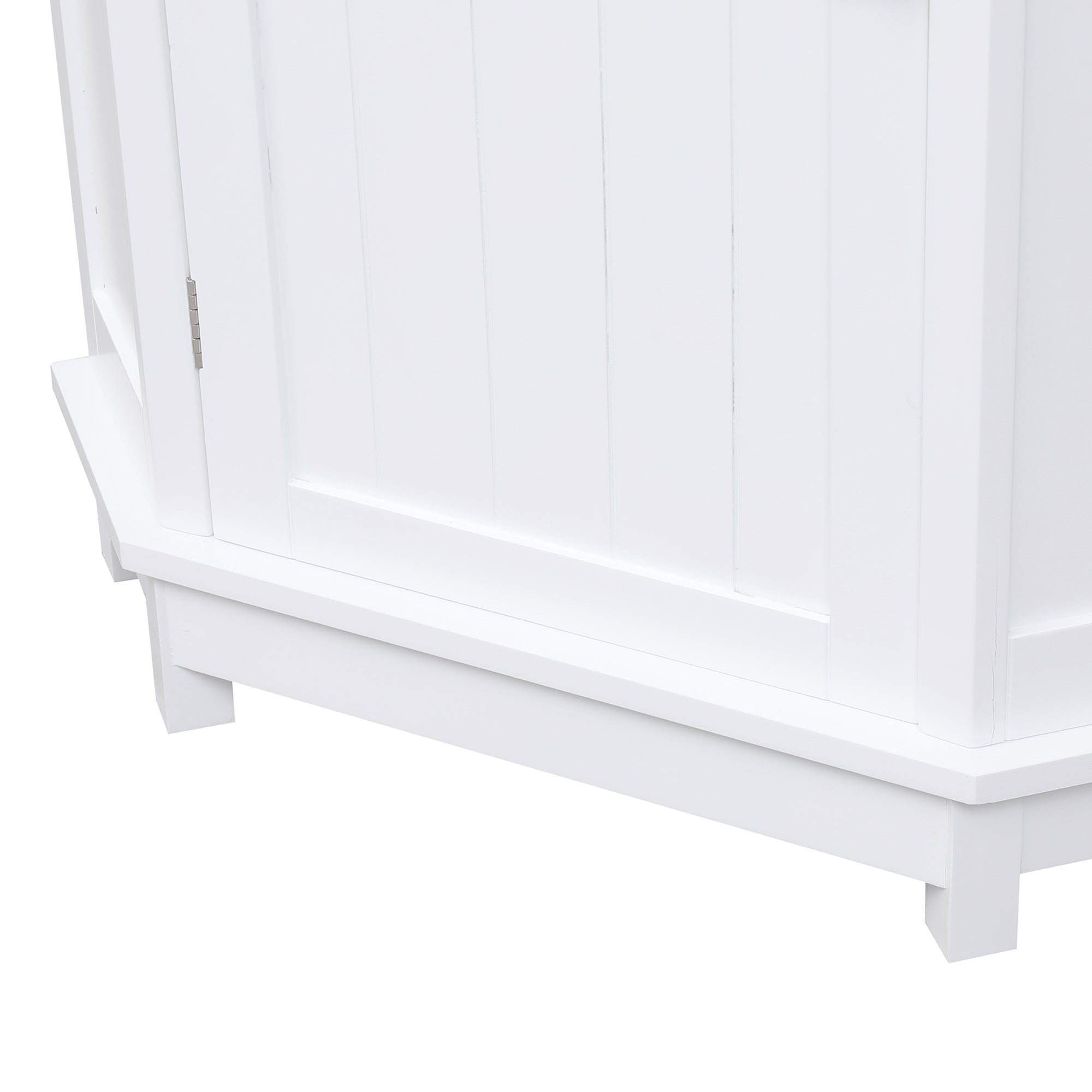 31" Wood 1-door Bathroom Cabinet with Interior Shelves