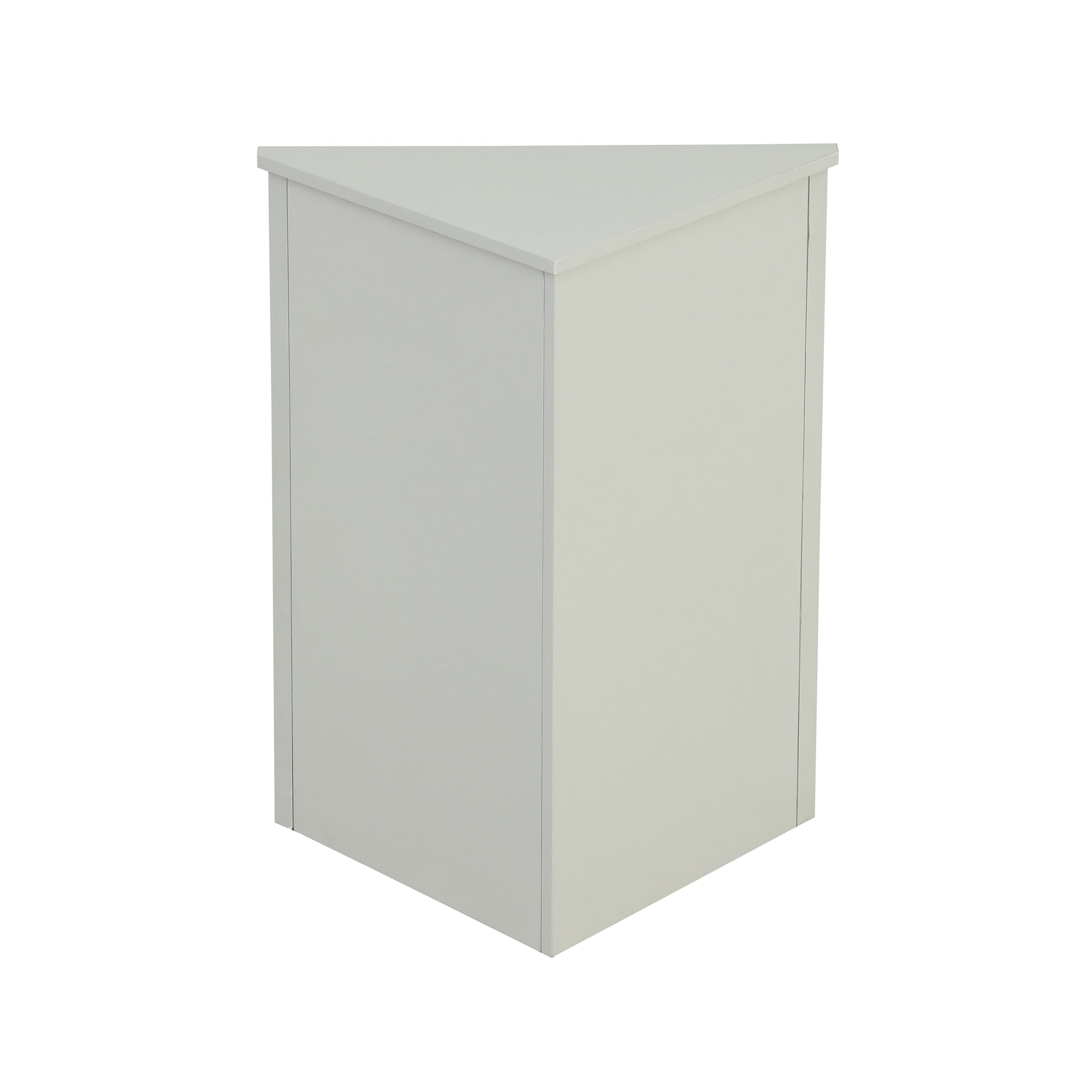 32" Wood 2-door Bathroom Corner Cabinet with Adjustable Shelves