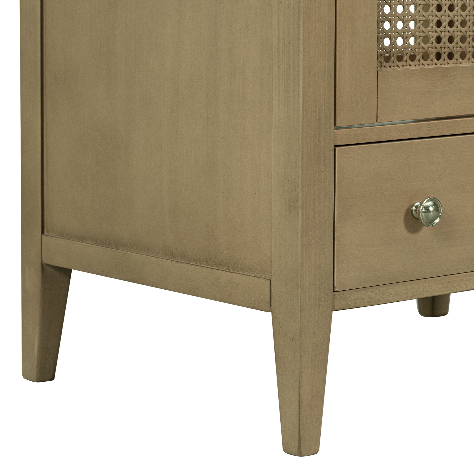 24 in. Freestanding Bath Vanity in Nature with White Ceramic Top