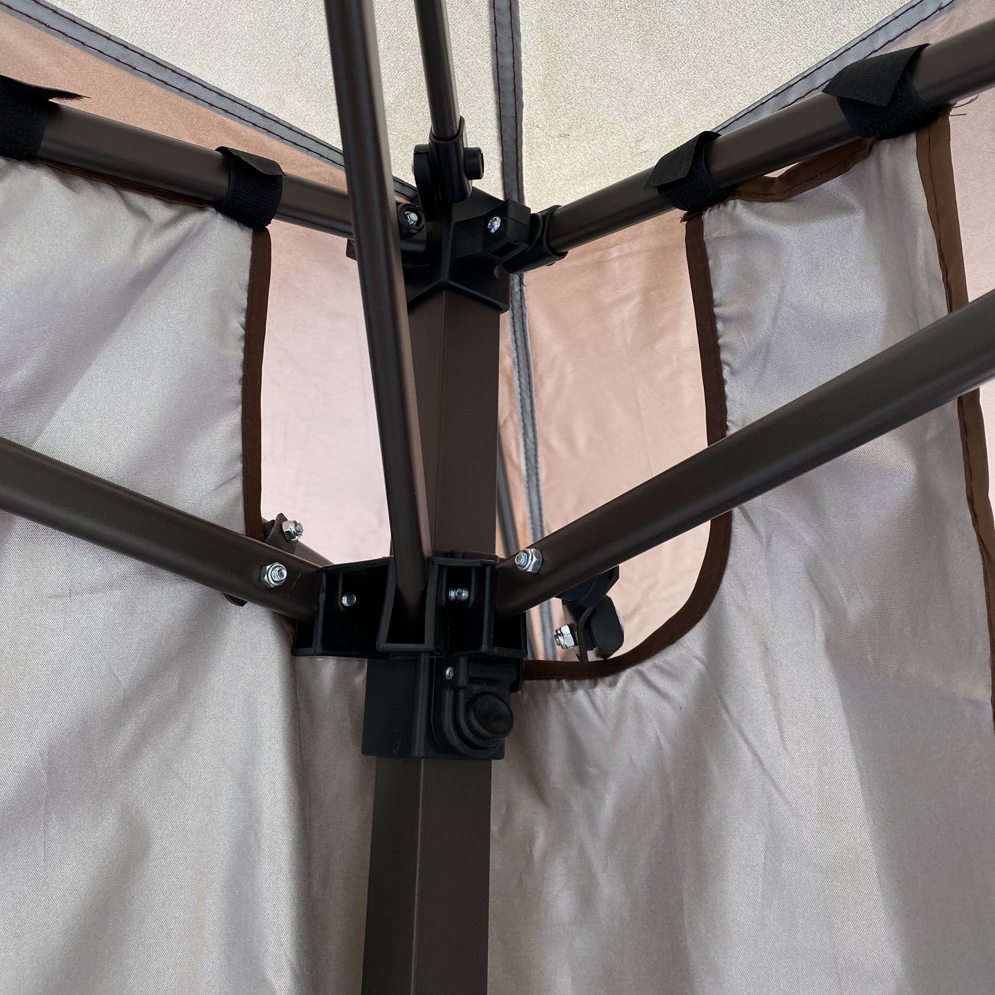13' X 13'  Steel Polyester Soft-Top Outdoor Canopy Gazebo