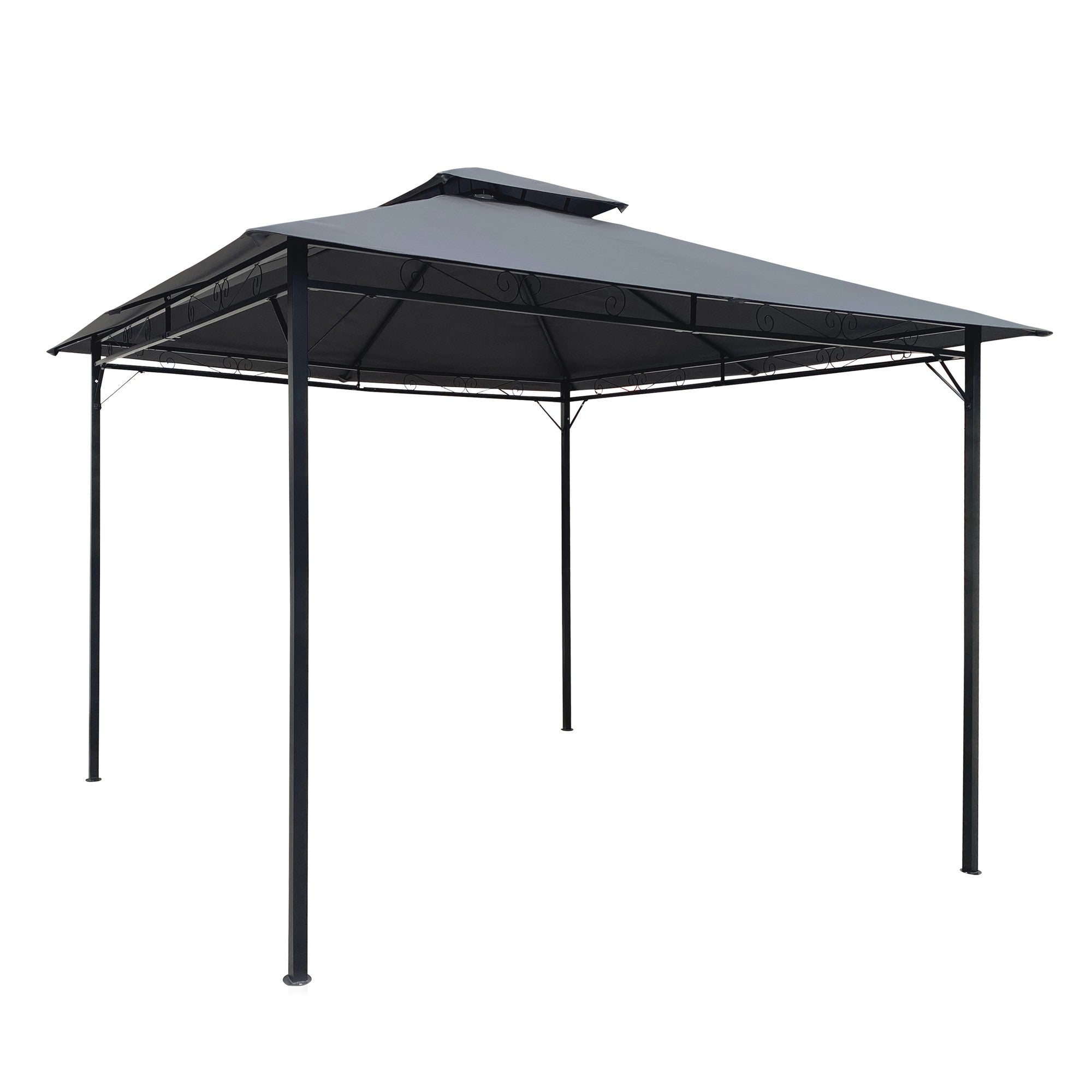 10' X 10'  Steel Polyester Soft-Top Outdoor Canopy Gazebo Patio Tent