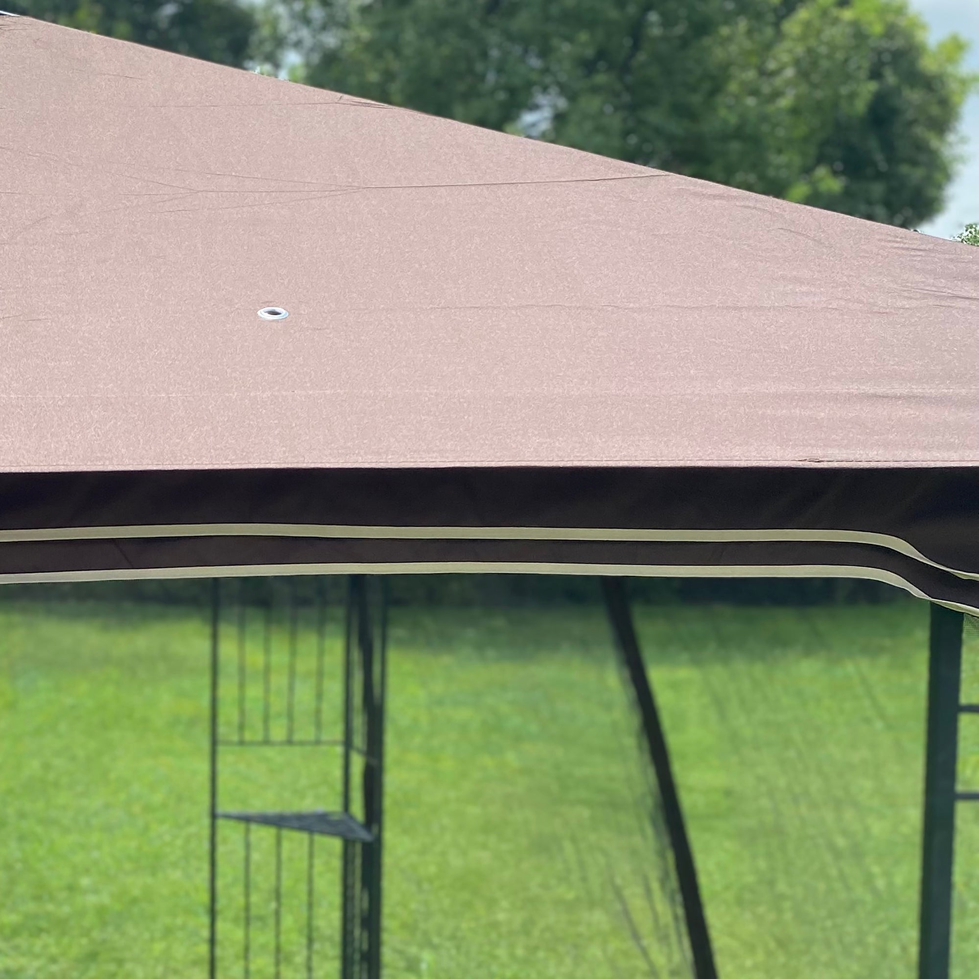 13' X 10 ' Polyester Soft-Top Outdoor Patio Gazebo Canopy Tent