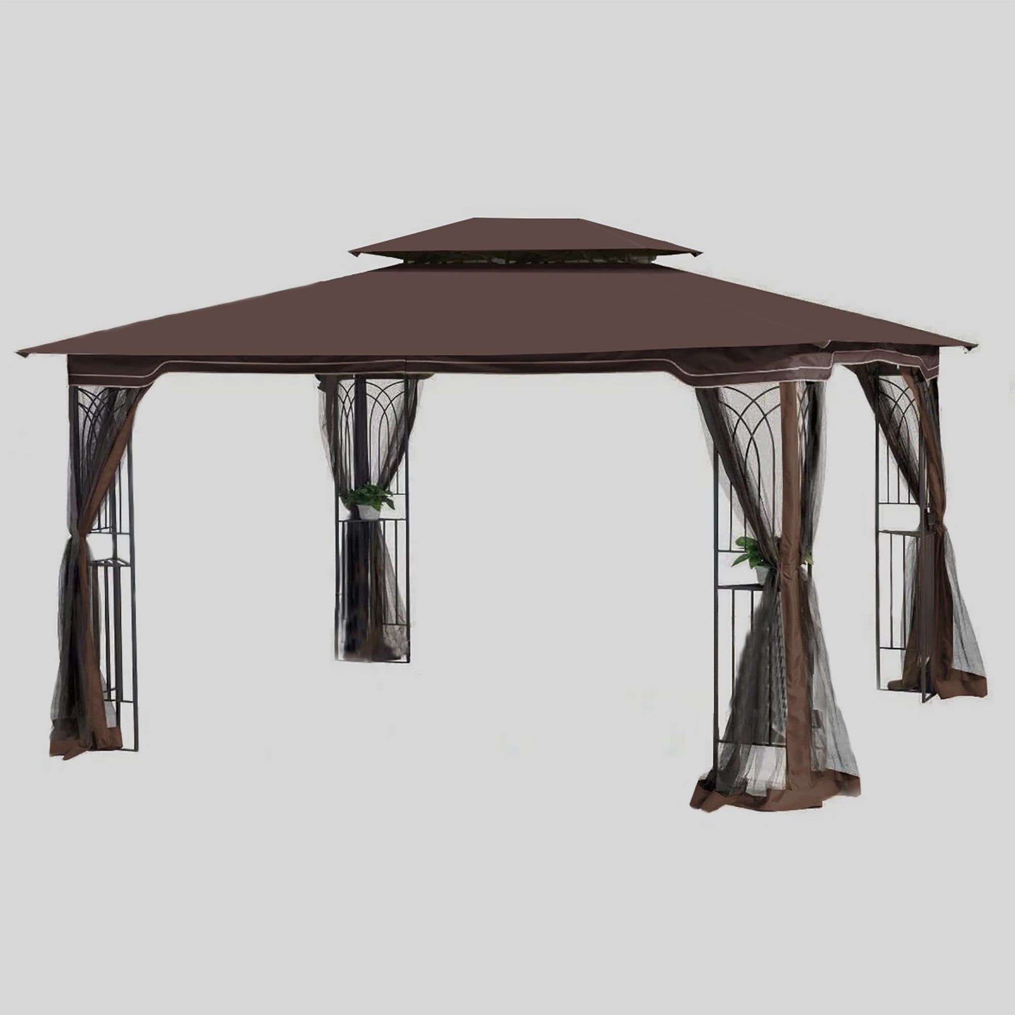 13' X 10 ' Polyester Soft-Top Outdoor Patio Gazebo Canopy Tent