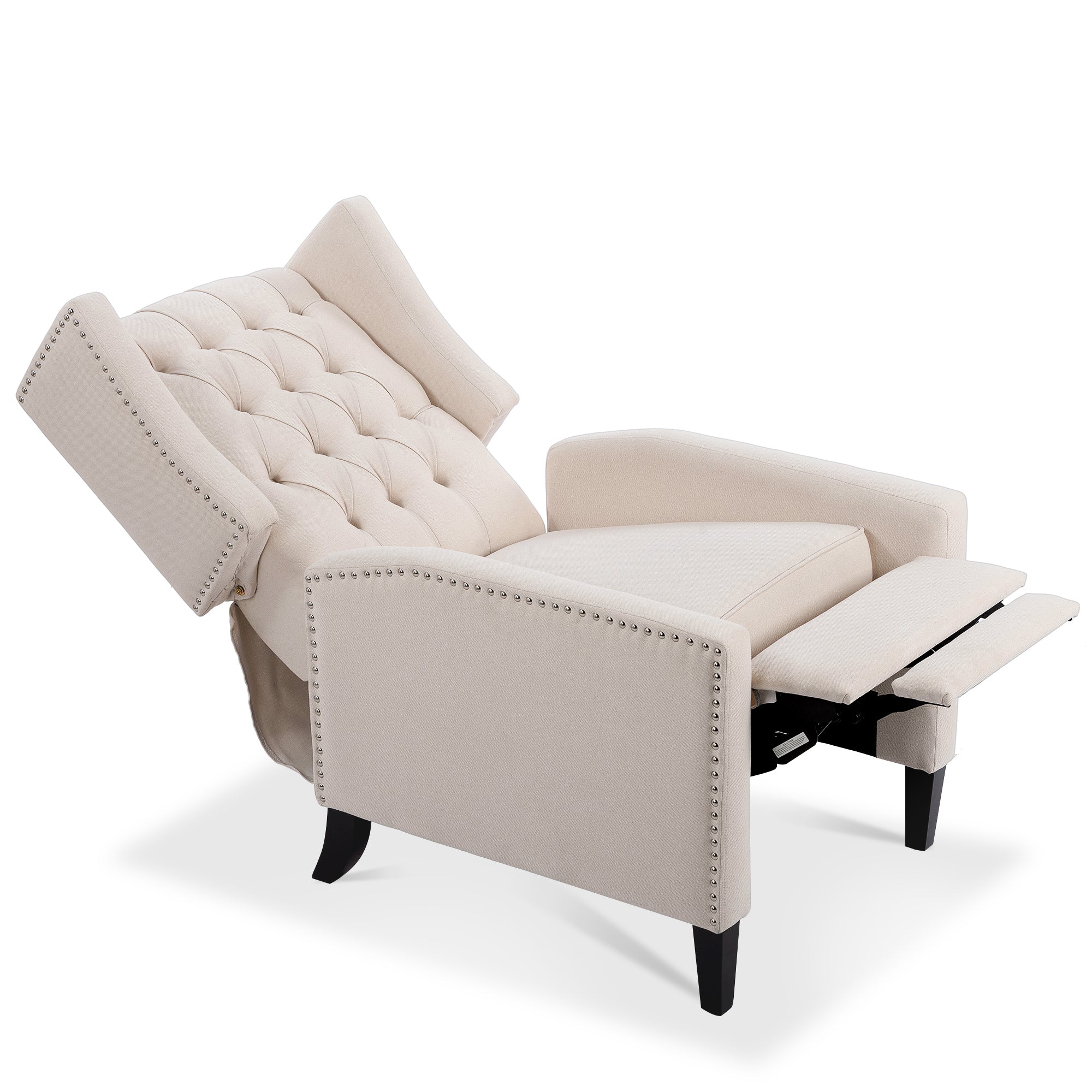 27" Wide Tufted Fabric Wingback Chair