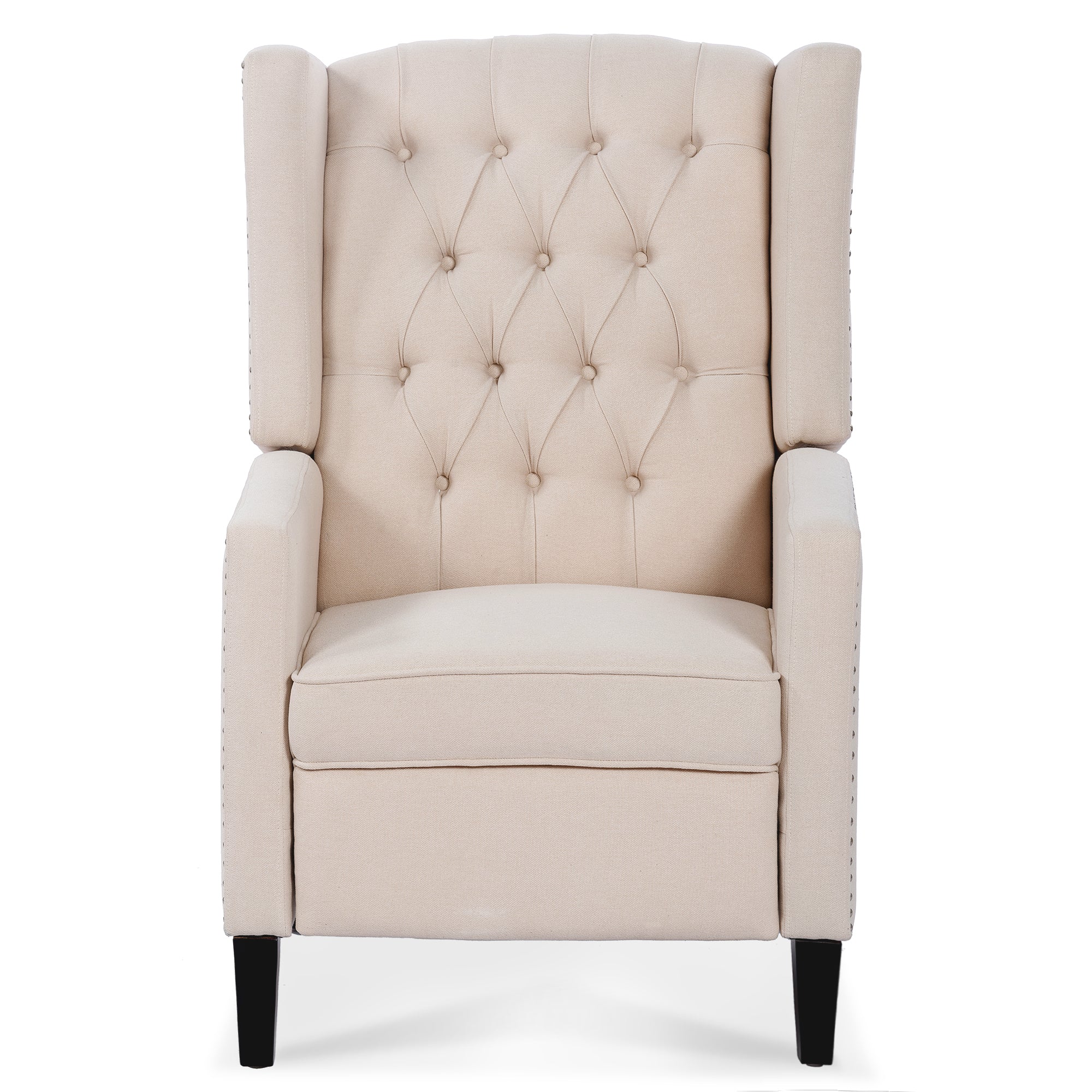 27" Wide Tufted Fabric Wingback Chair