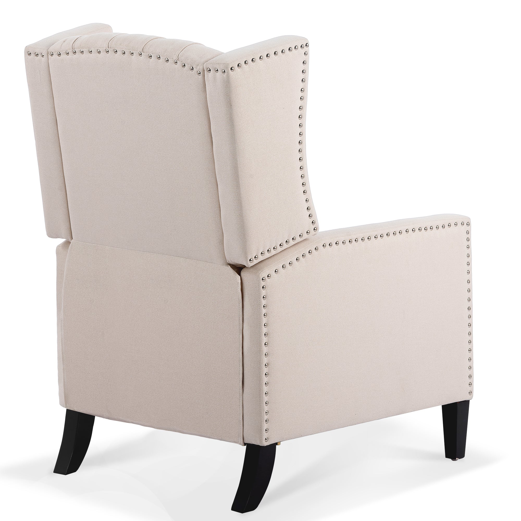 27" Wide Tufted Fabric Wingback Chair