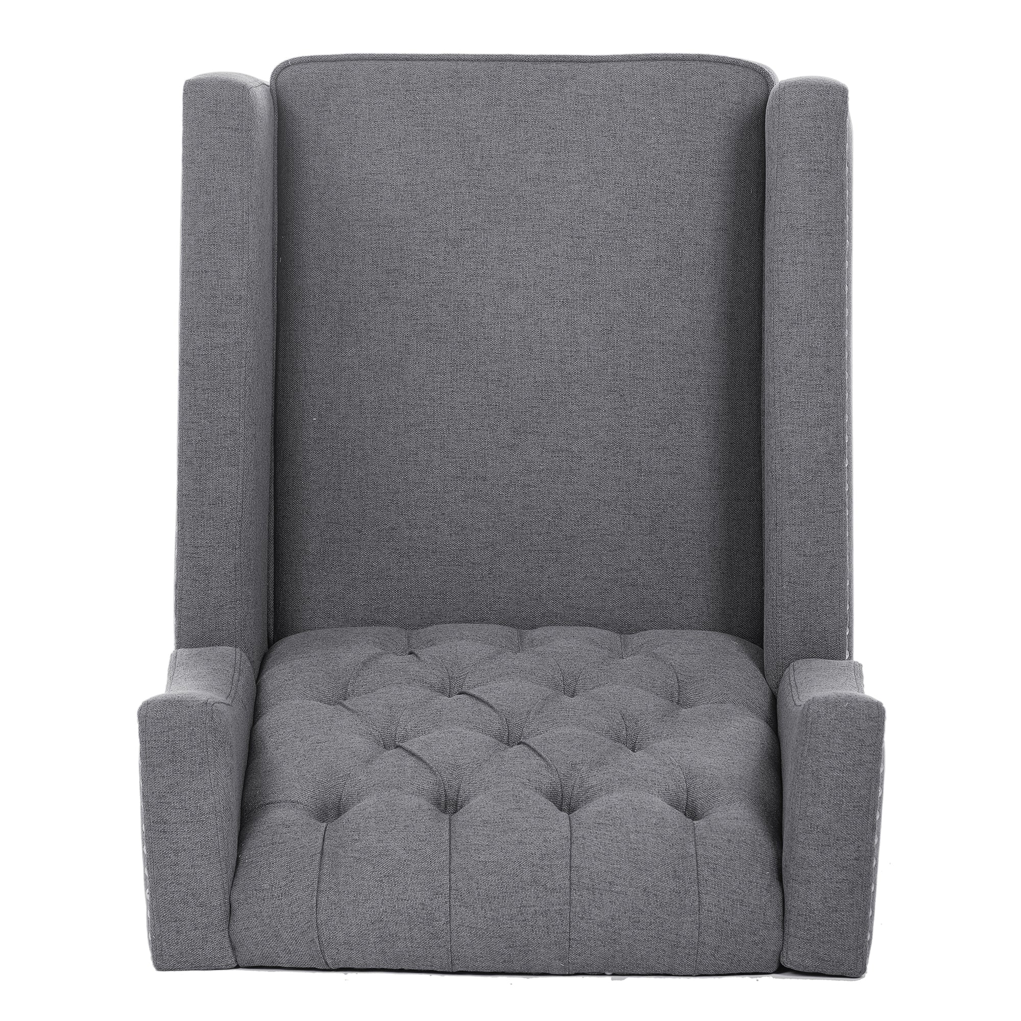27" Wide Tufted Fabric Wingback Chair