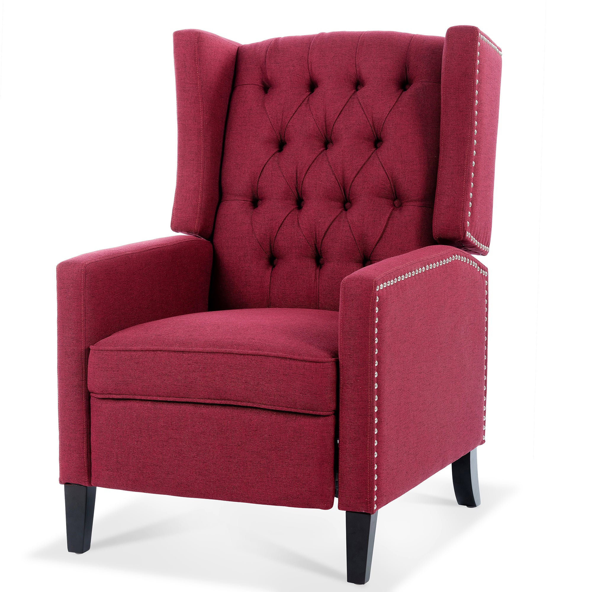 27" Wide Tufted Fabric Wingback Chair
