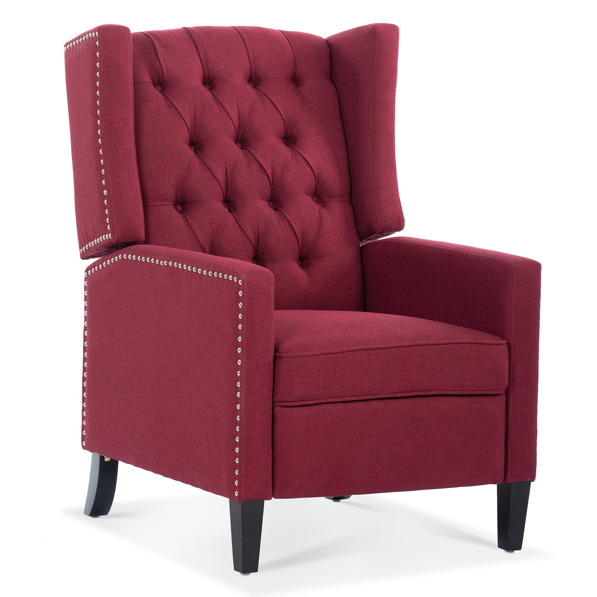 27" Wide Tufted Fabric Wingback Chair