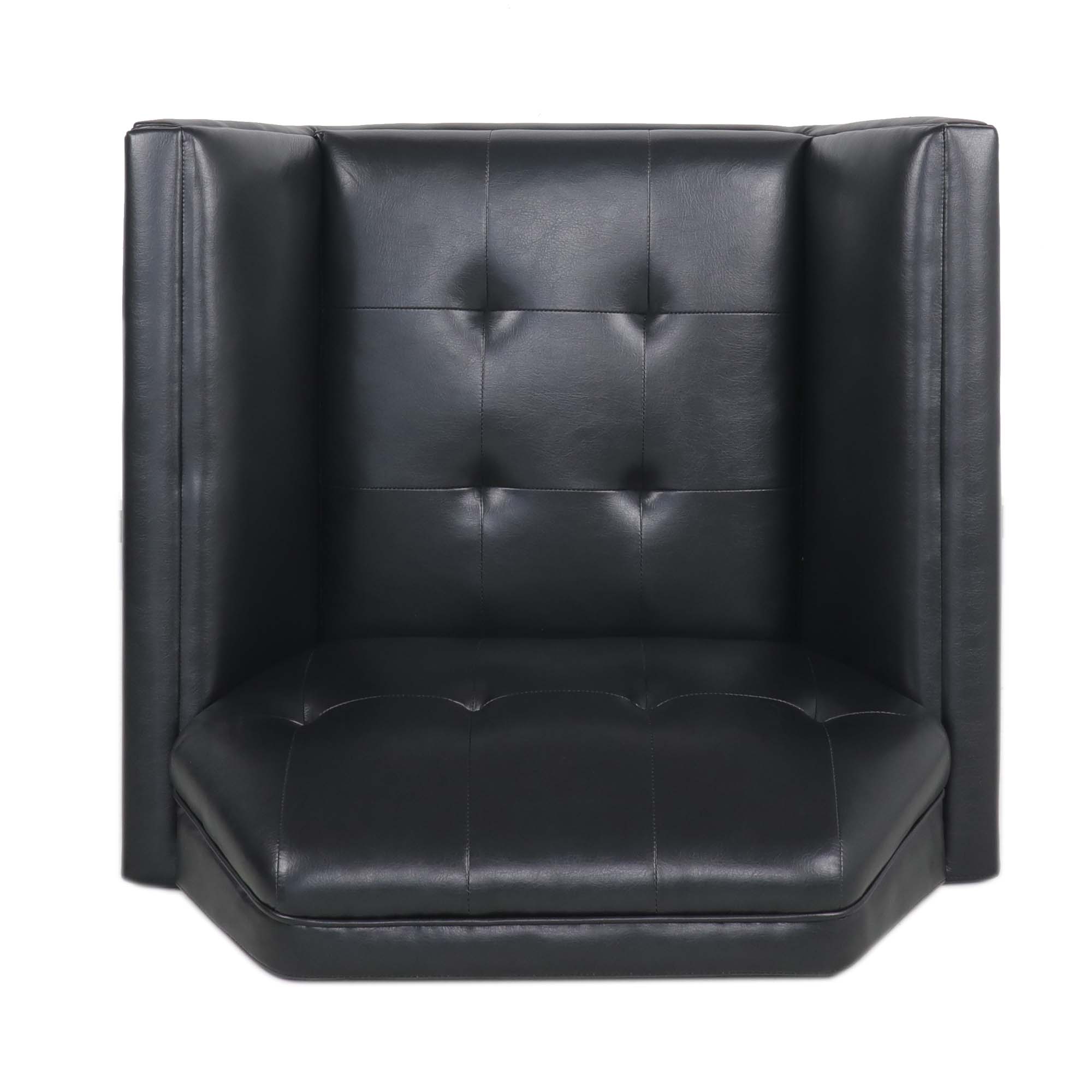 32" Wide Tufted polyester/Faux leather Armchair