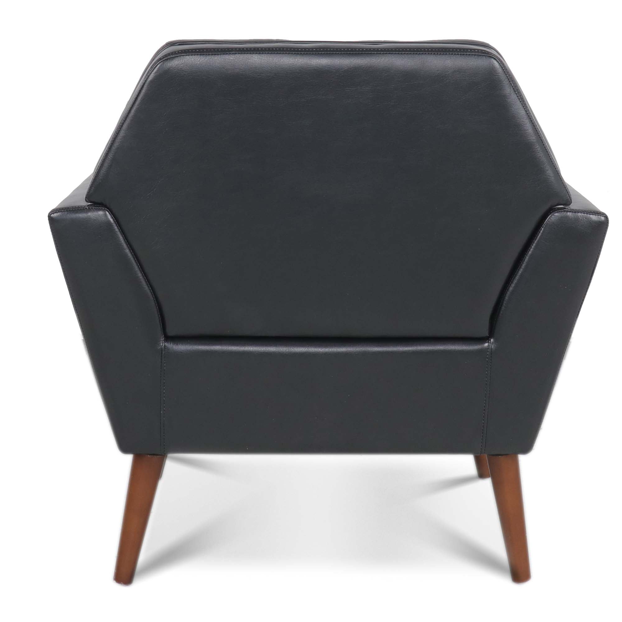 32" Wide Tufted polyester/Faux leather Armchair