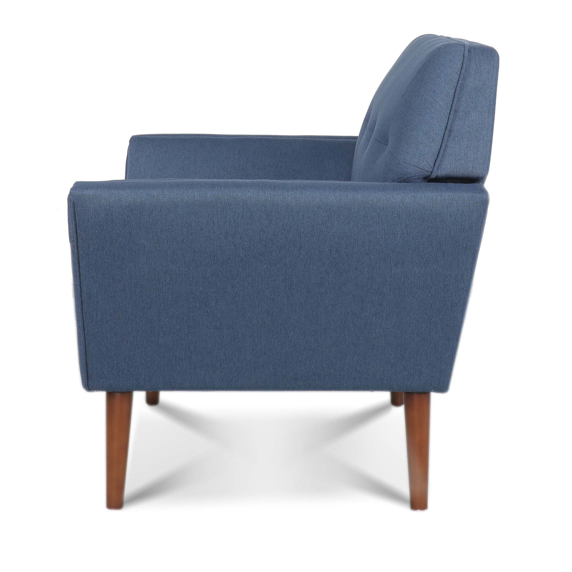 32" Wide Tufted polyester/Faux leather Armchair