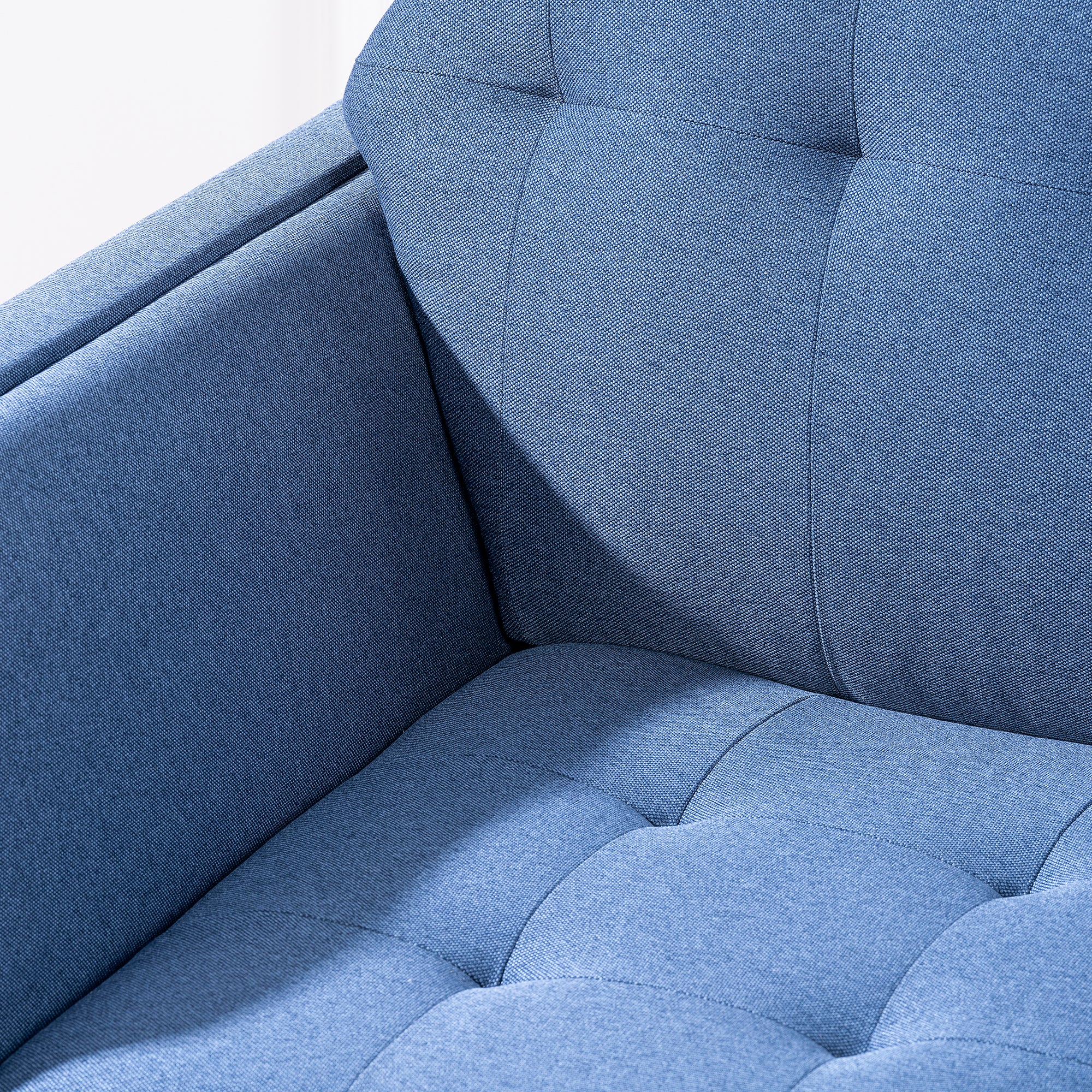 32" Wide Tufted polyester/Faux leather Armchair