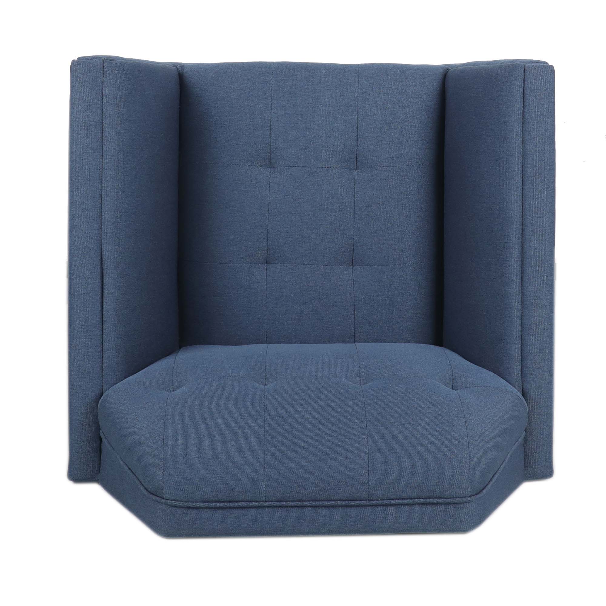 32" Wide Tufted polyester/Faux leather Armchair