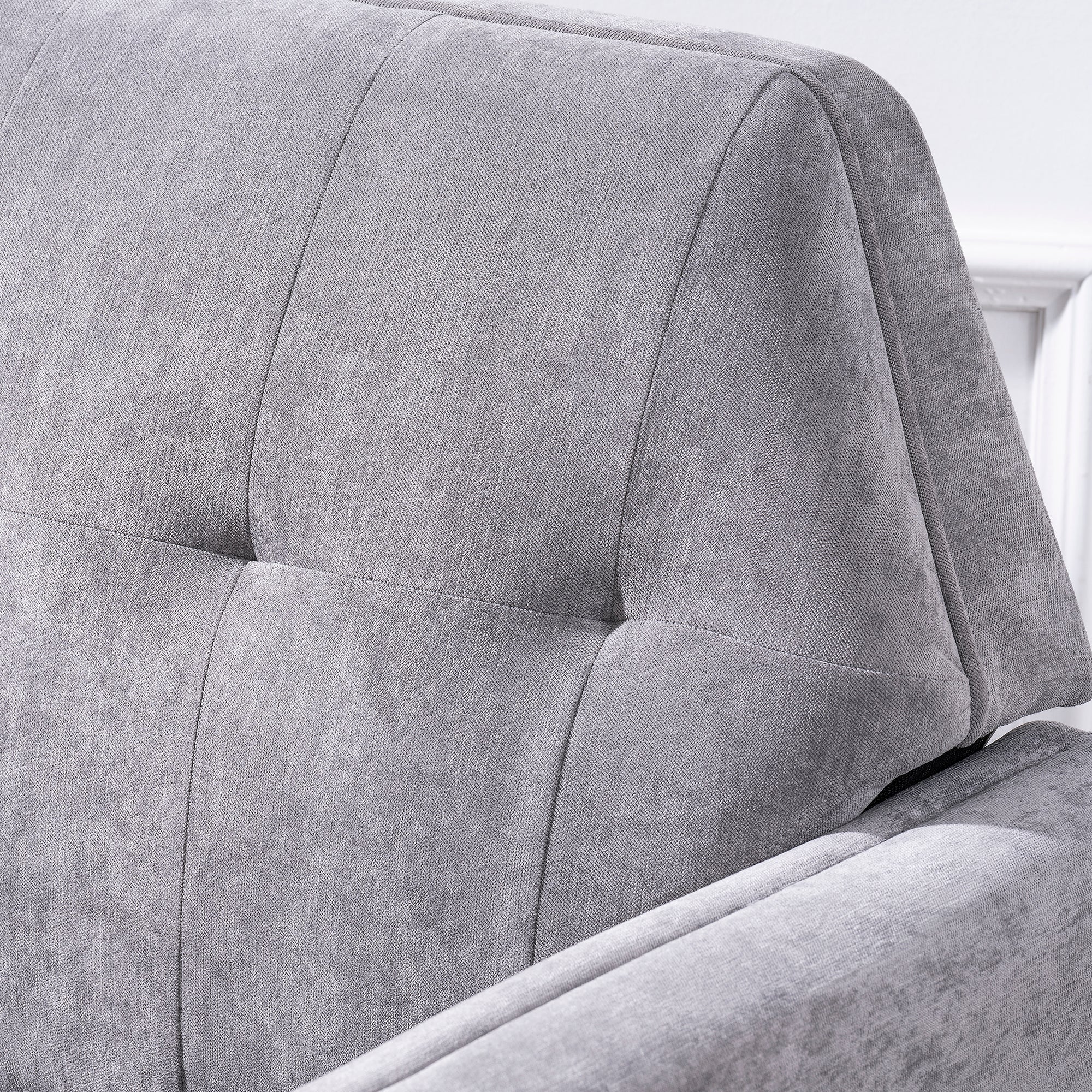 32" Wide Tufted polyester/Faux leather Armchair