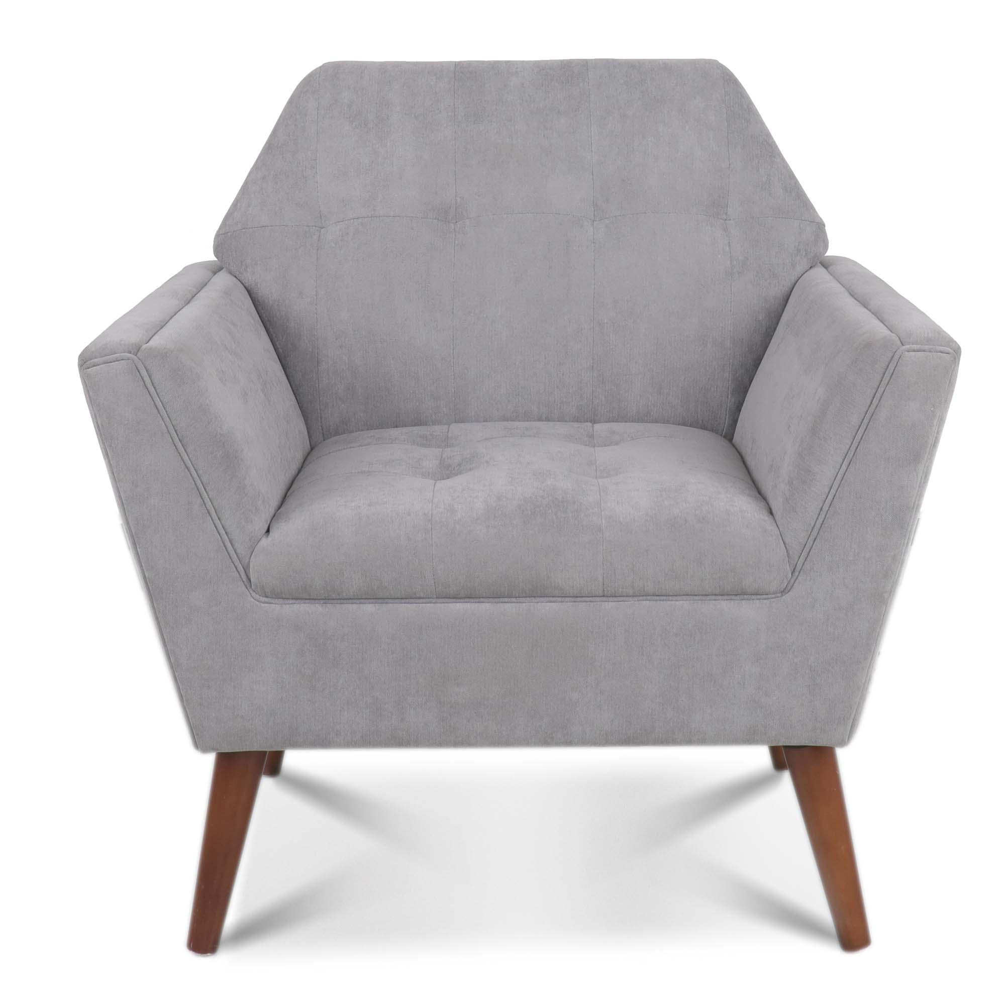 32" Wide Tufted polyester/Faux leather Armchair