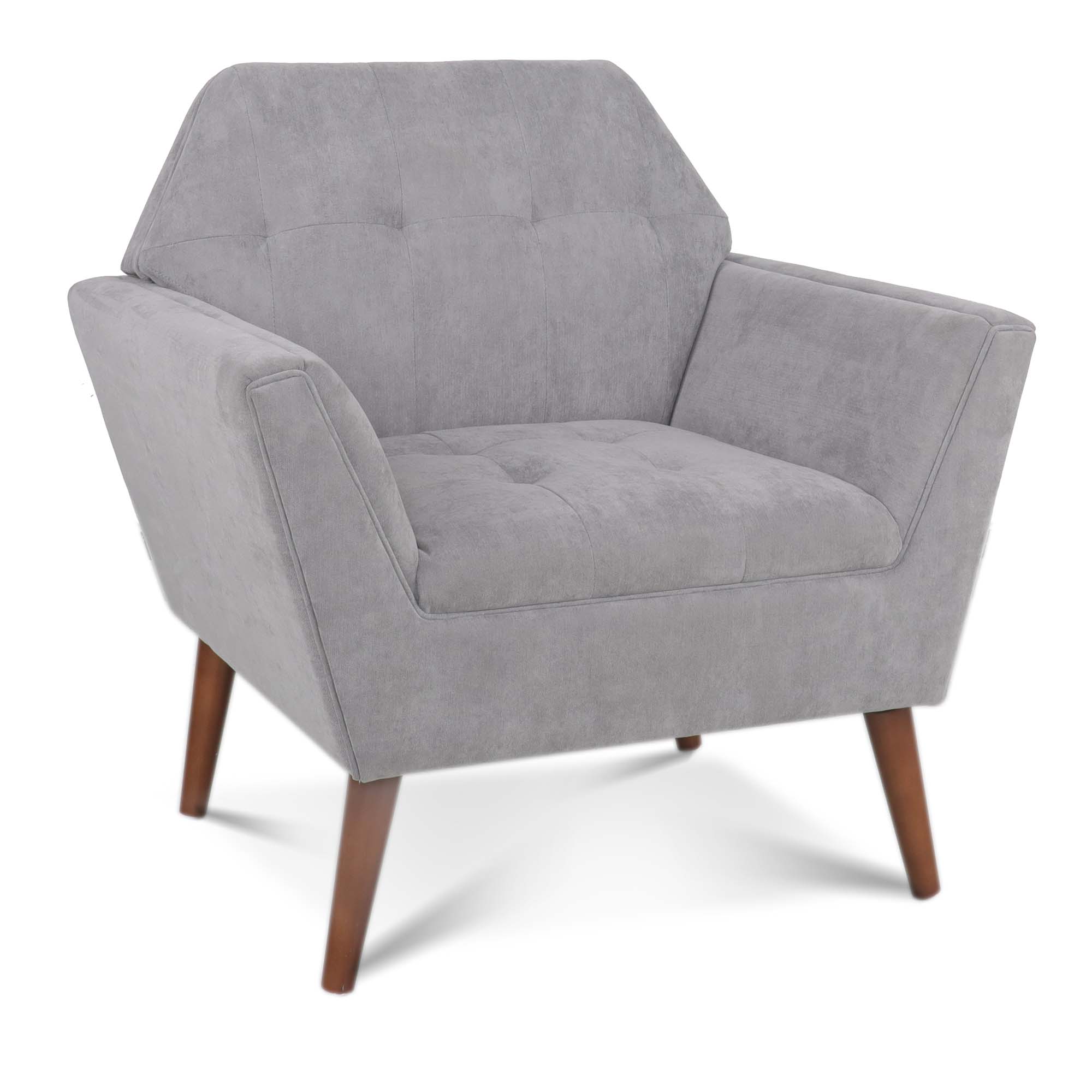 32" Wide Tufted polyester/Faux leather Armchair