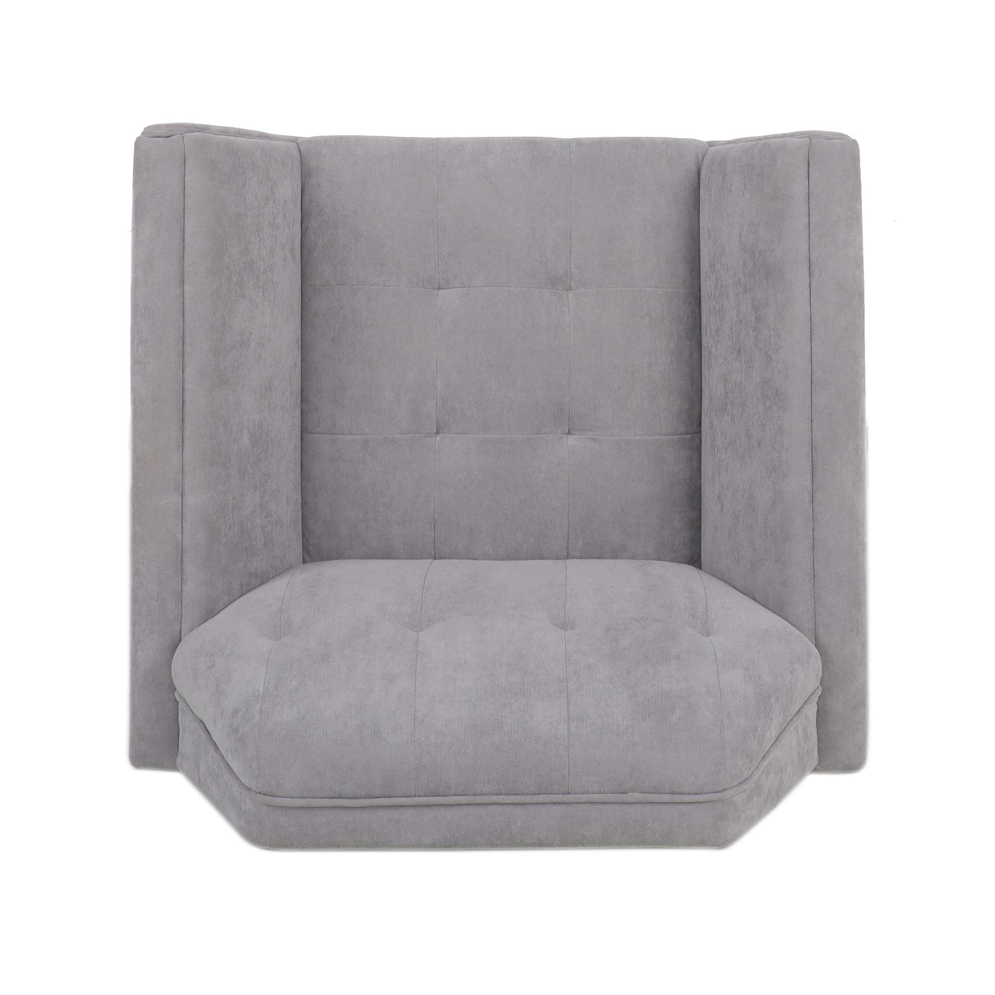 32" Wide Tufted polyester/Faux leather Armchair