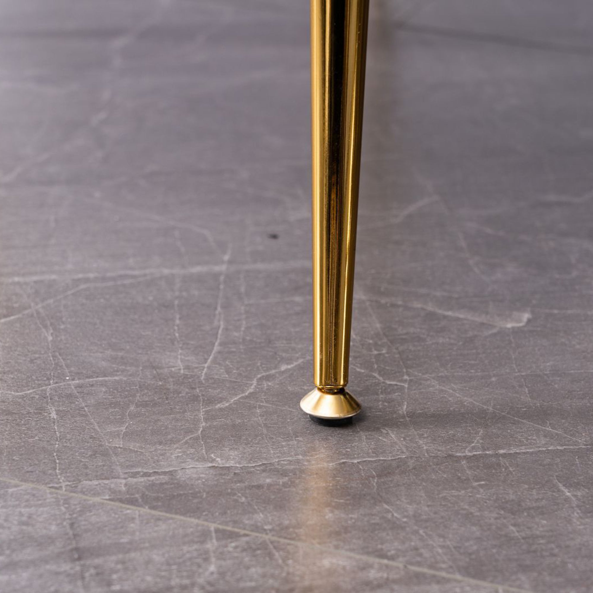 24" Wide Velvet Armchair with Gold Metal Legs