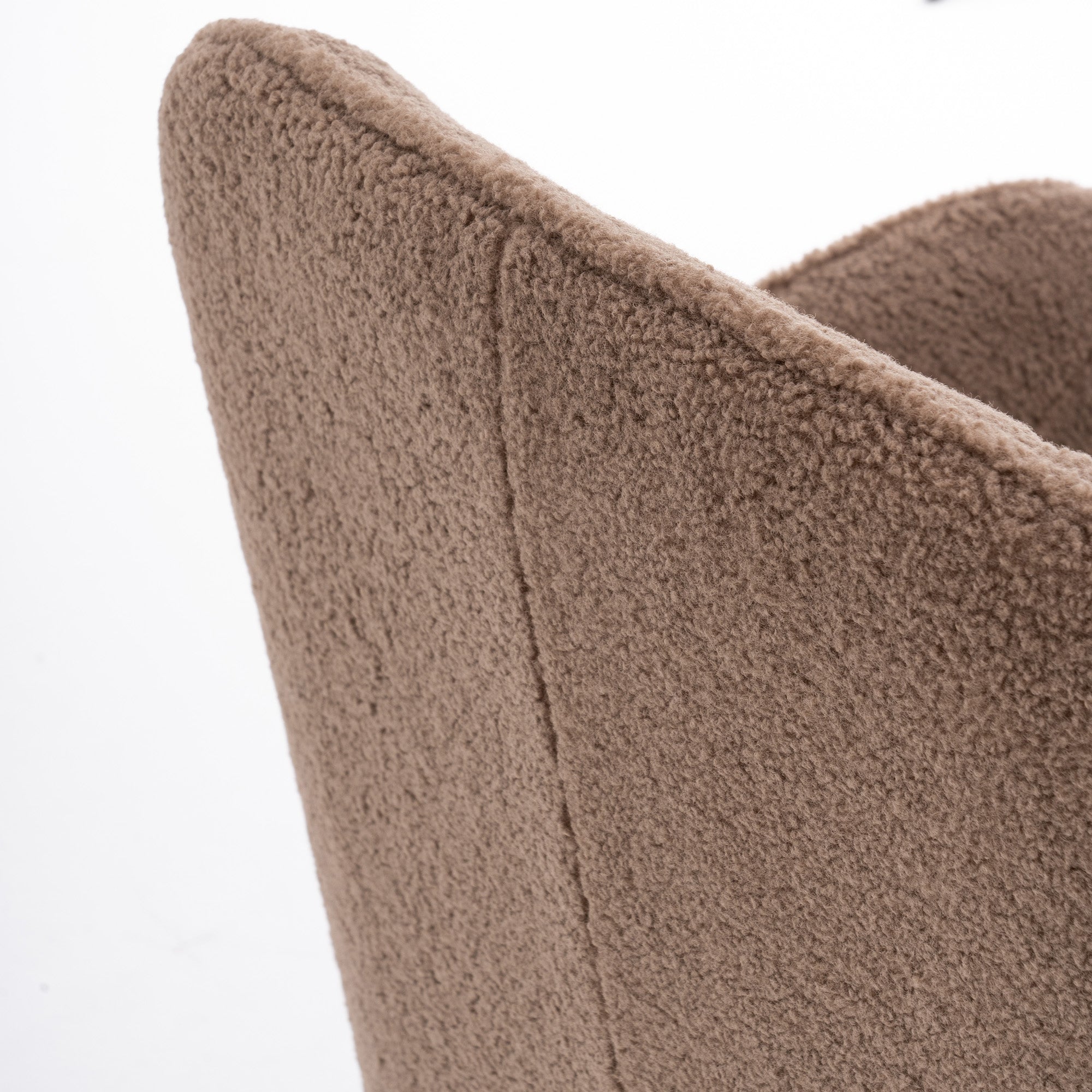 26" Wide Faux Fur Armchair With Gold Legs And Adjustable Legs