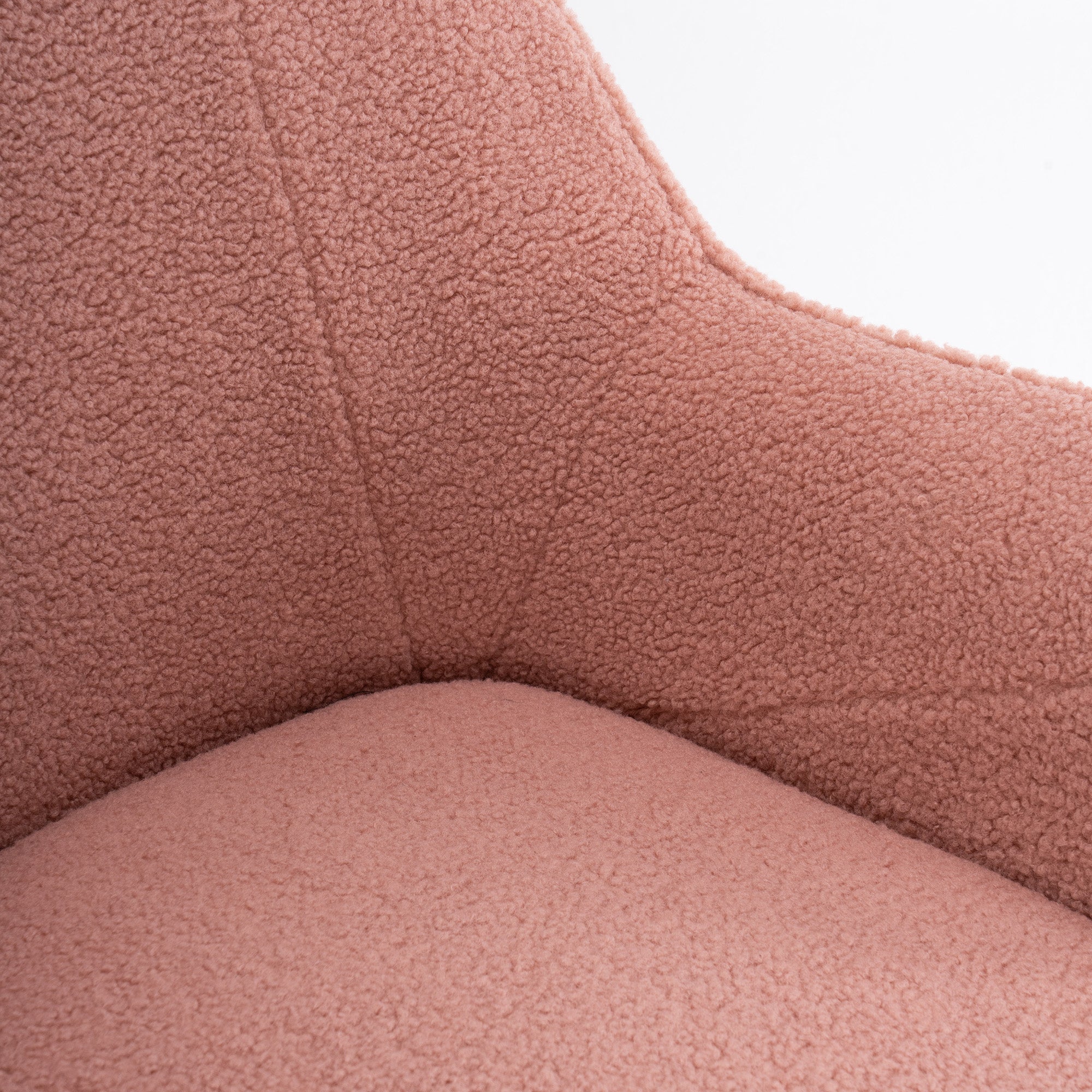 26" Wide Faux Fur Armchair With Gold Legs And Adjustable Legs