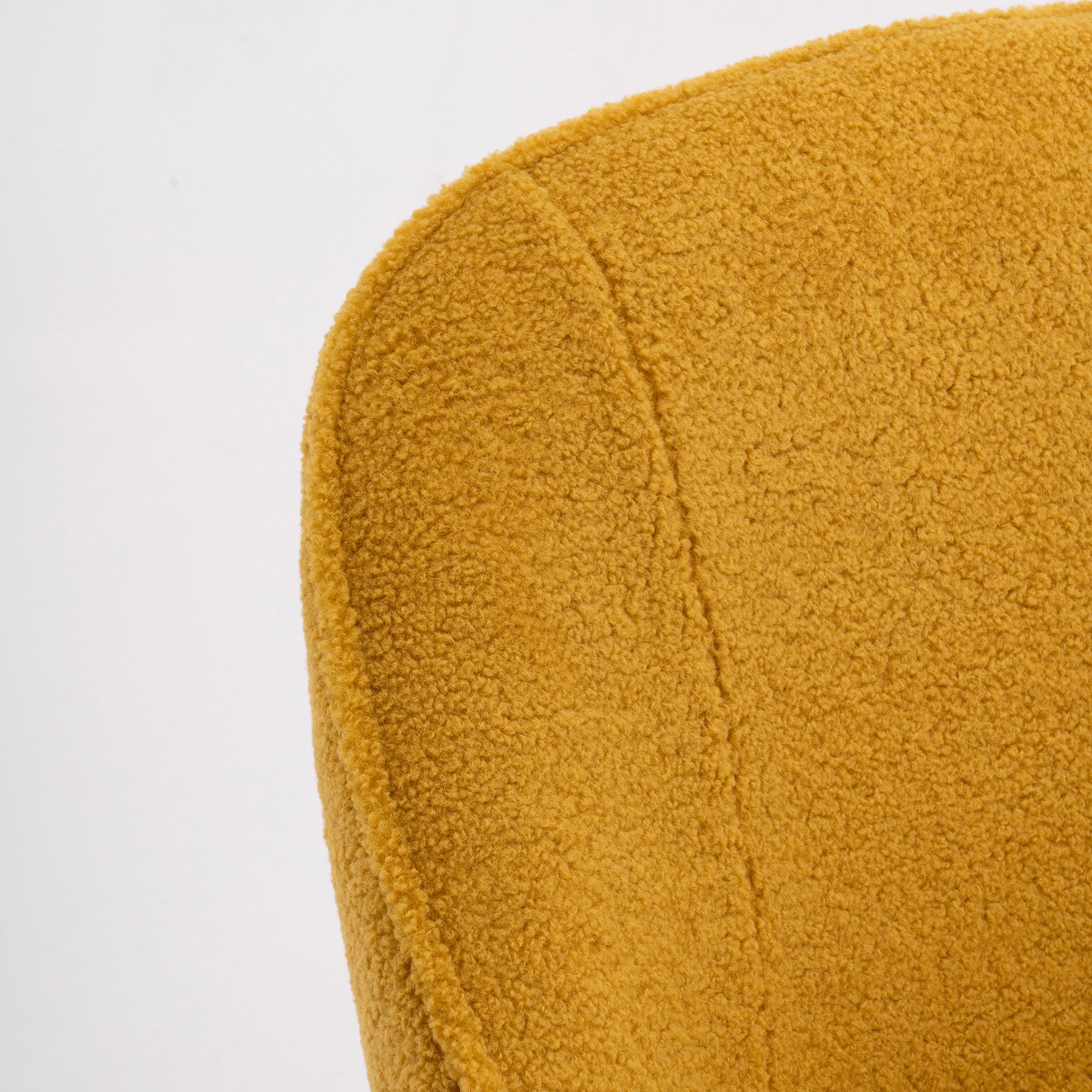 26" Wide Faux Fur Armchair With Gold Legs And Adjustable Legs
