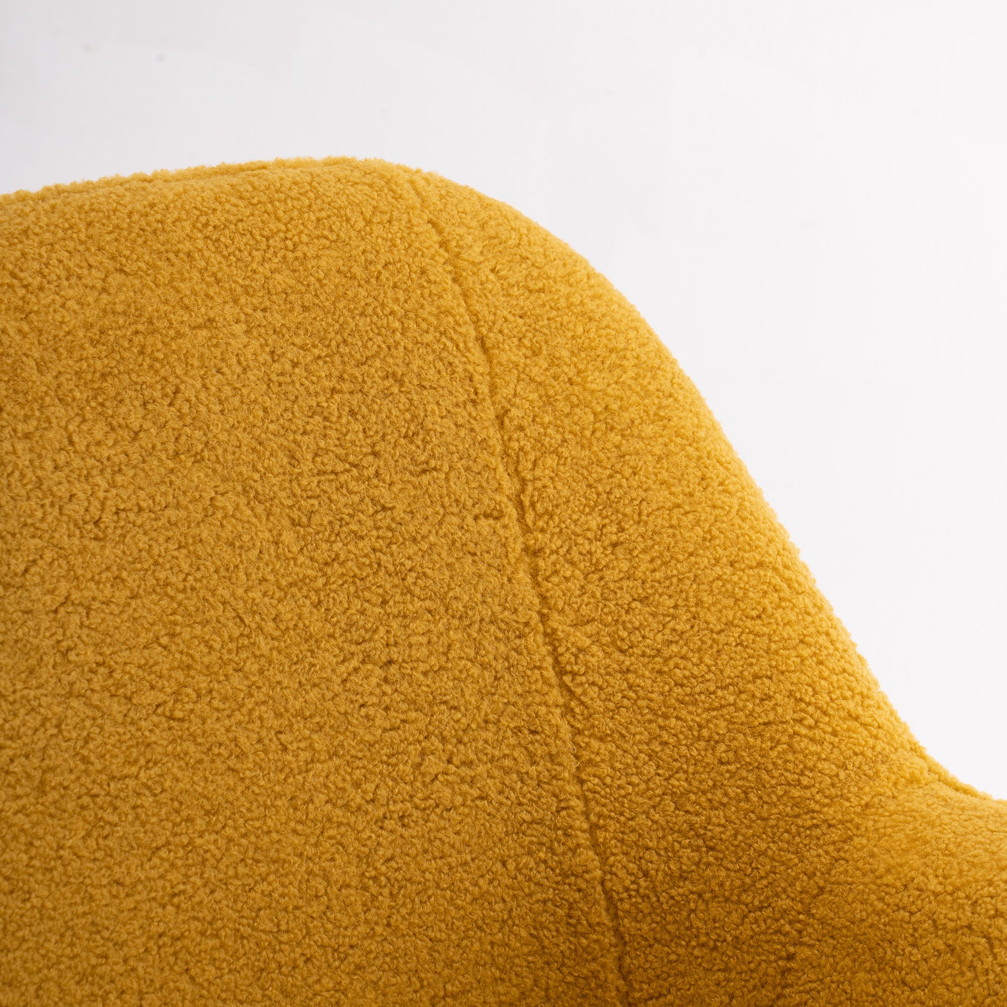 26" Wide Faux Fur Armchair With Gold Legs And Adjustable Legs