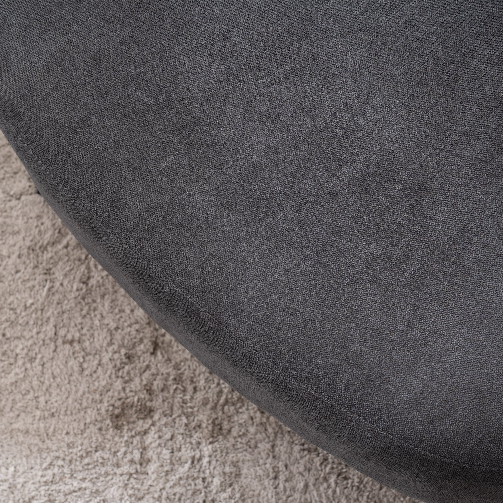 28" Wide Flax Fabric Armchair with Black Legs