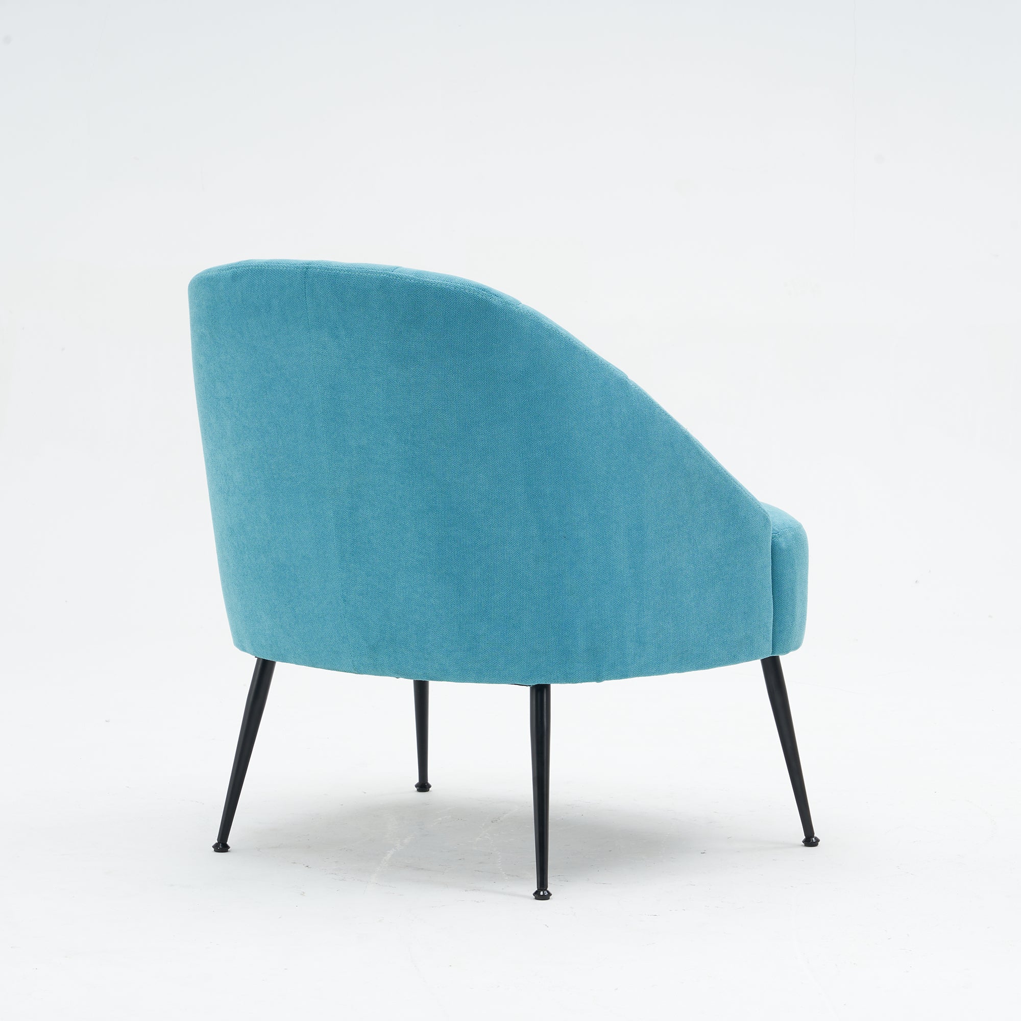 28" Wide Flax Fabric Armchair with Black Legs