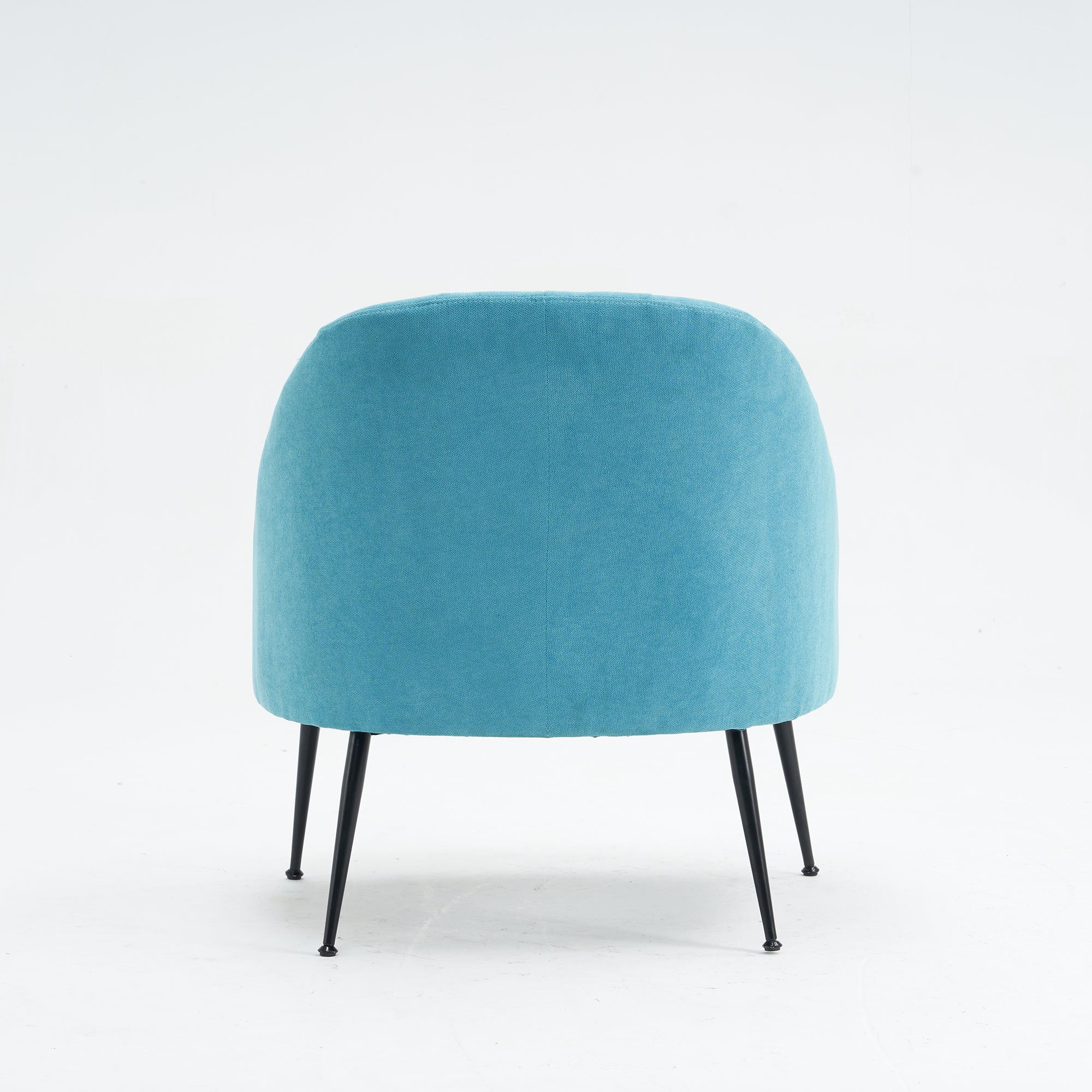 28" Wide Flax Fabric Armchair with Black Legs