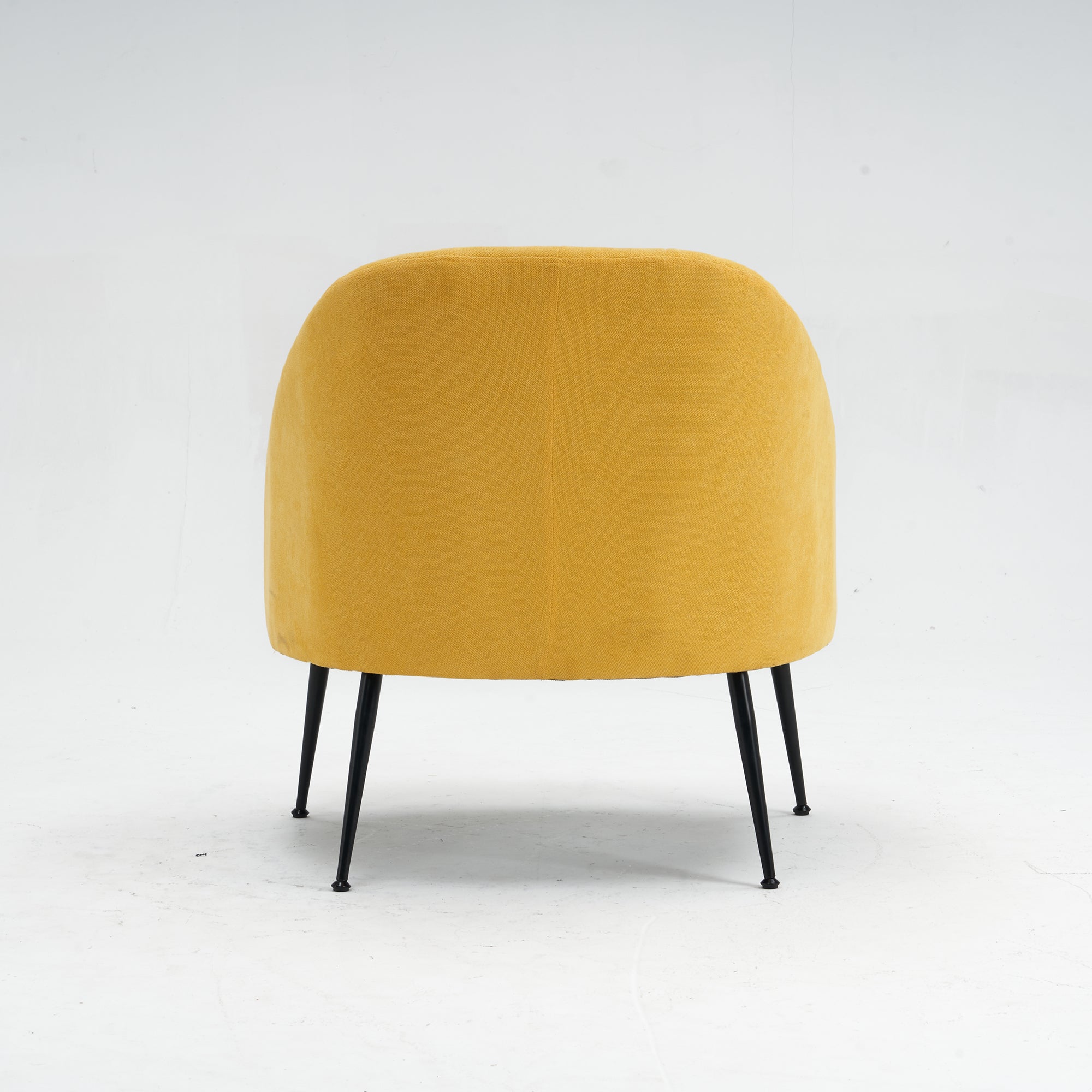 28" Wide Flax Fabric Armchair with Black Legs