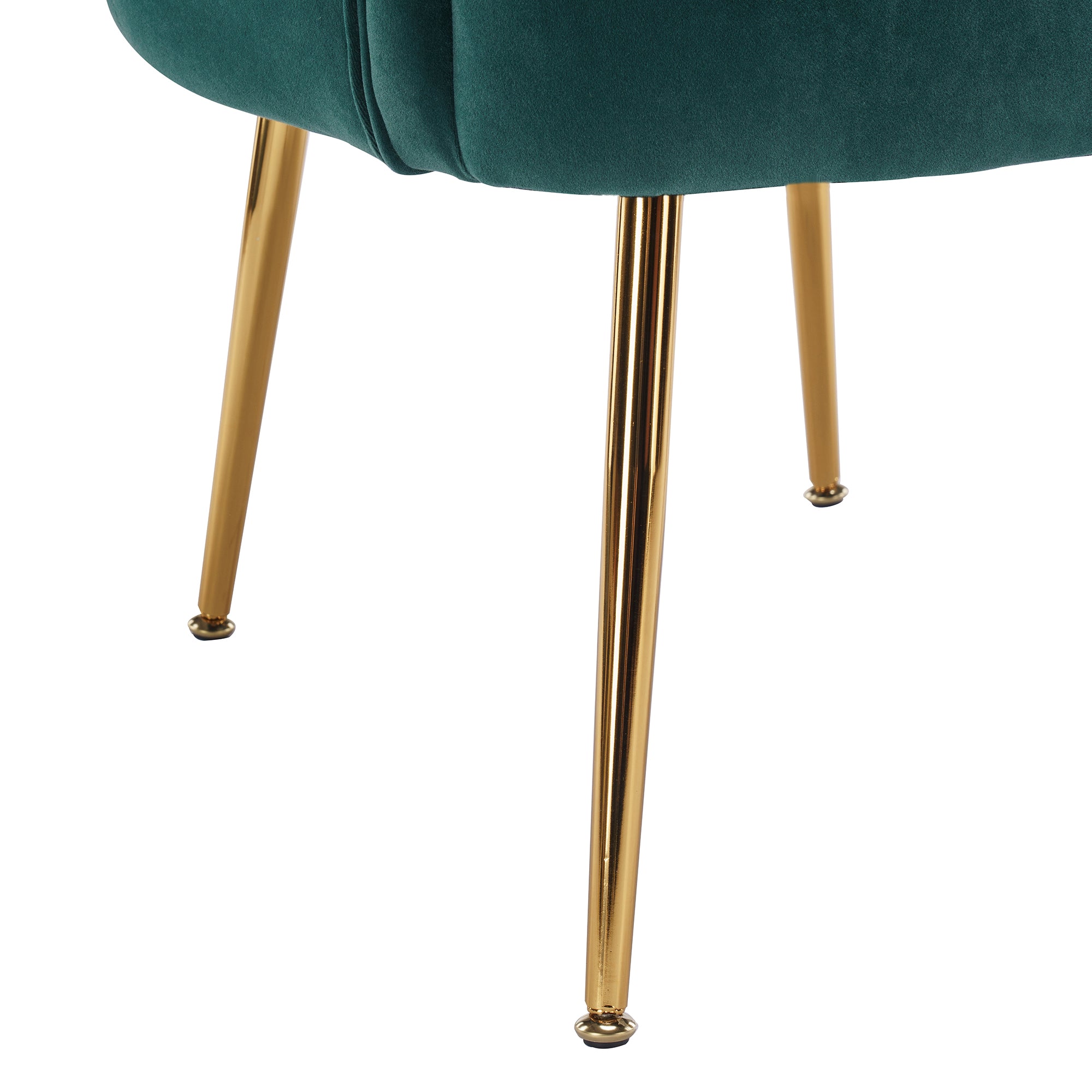 26" Wide Velvet Armchair with Gold Legs