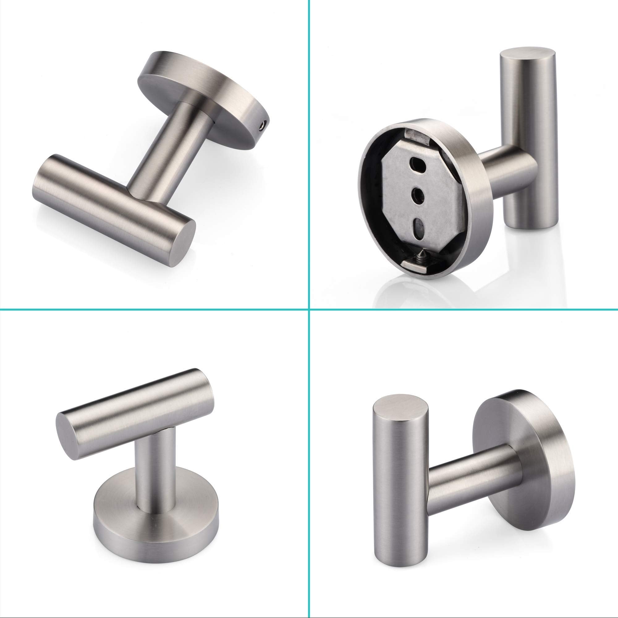 2-Piece Wall Mounted Towel/Robe Hook