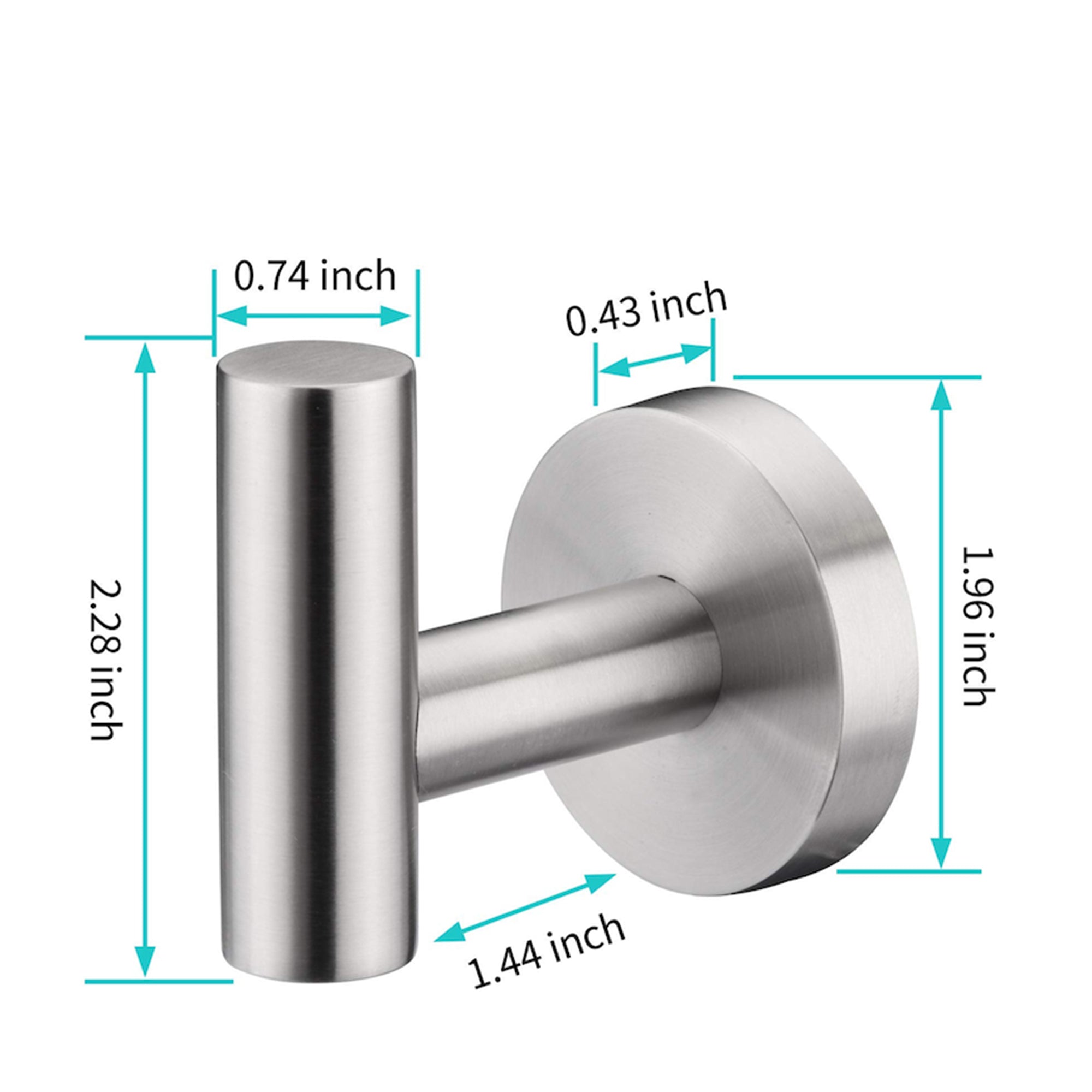 2-Piece Wall Mounted Towel/Robe Hook