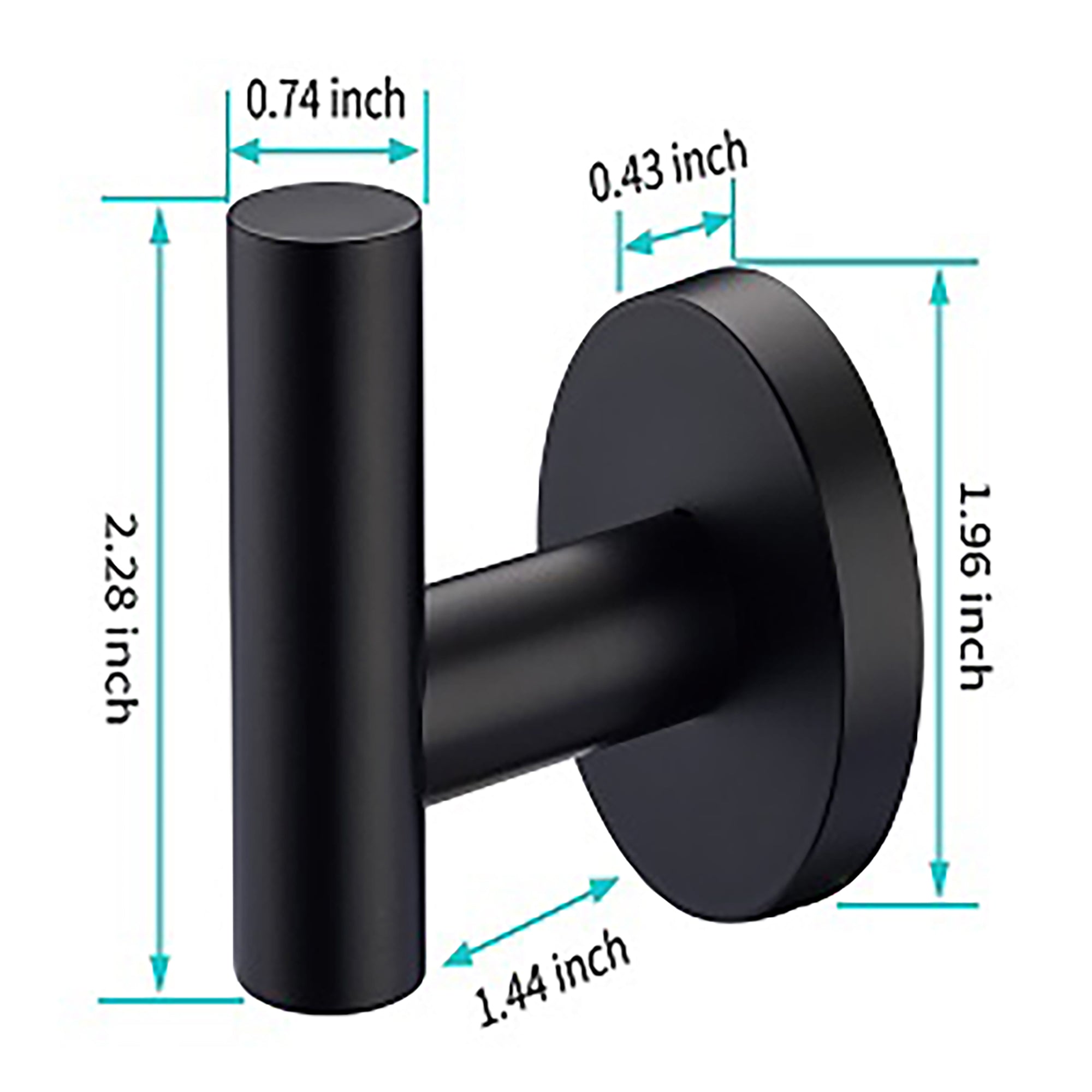 2-Piece Wall Mounted Towel/Robe Hook