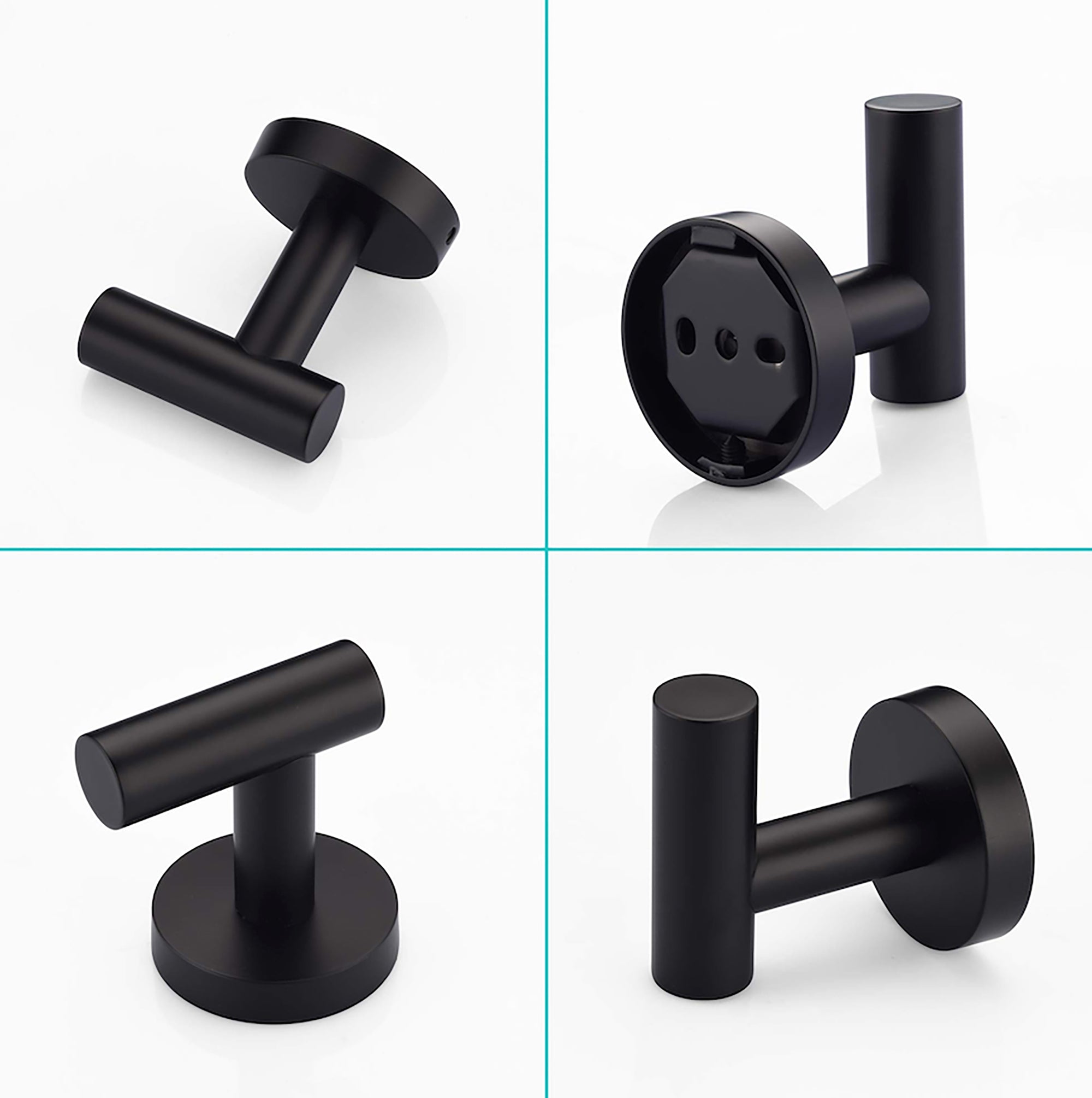 2-Piece Wall Mounted Towel/Robe Hook
