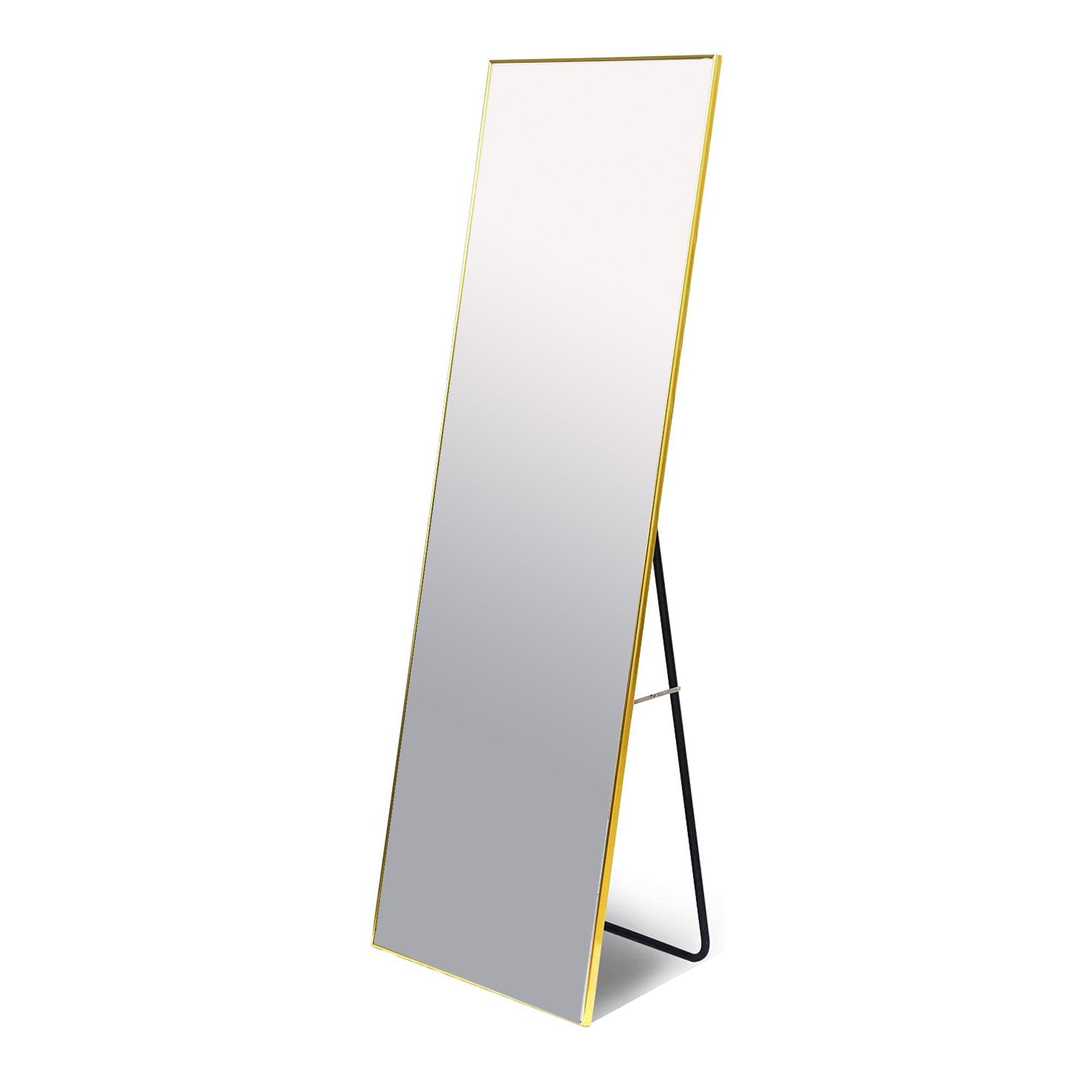 22 in. W x 65 in. H Rectangular Framed Freestanding Full Length Bedroom Mirror