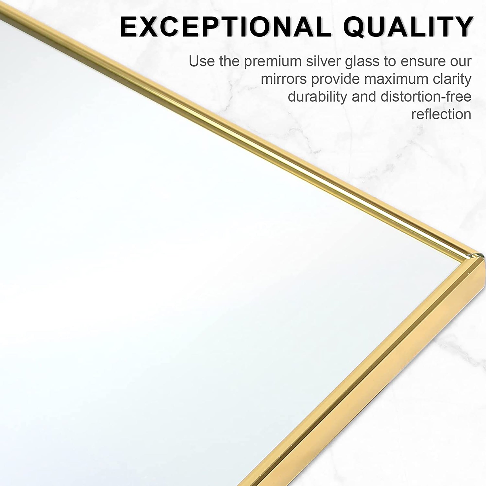 22 in. W x 65 in. H Rectangular Framed Freestanding Full Length Bedroom Mirror