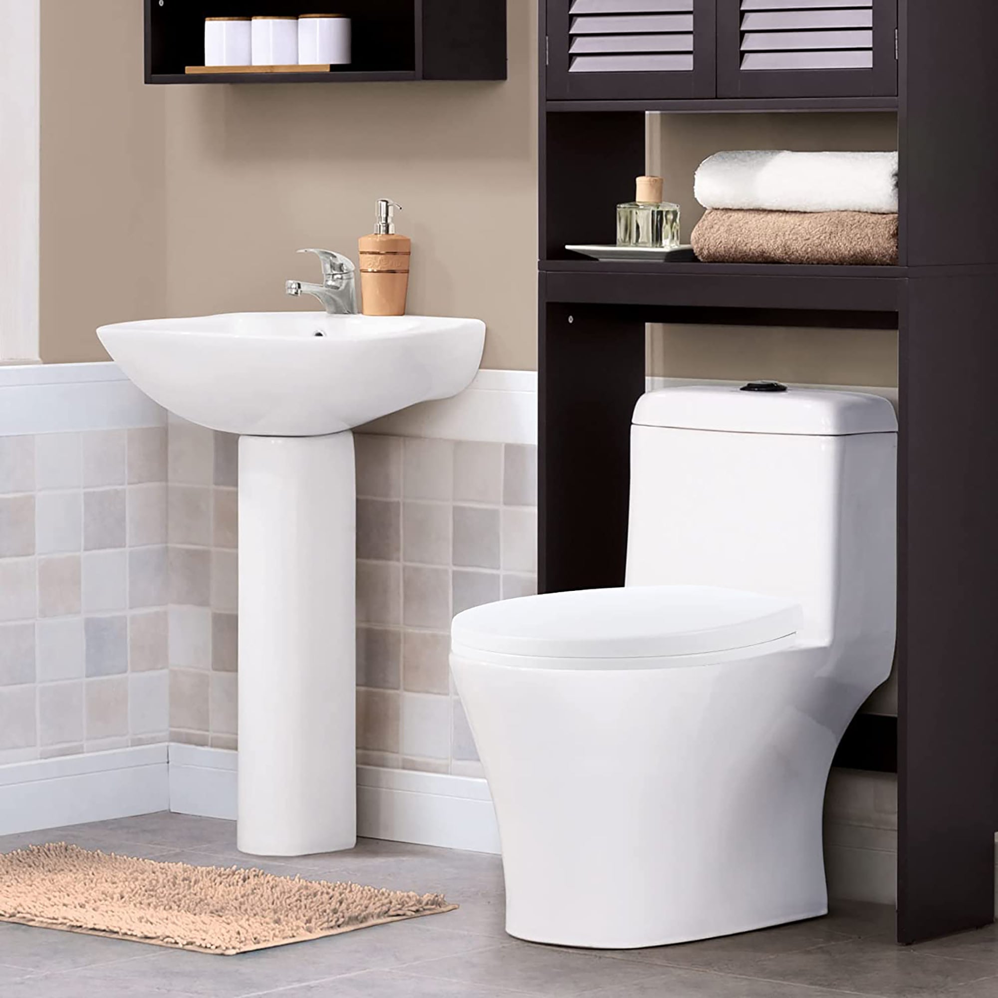 White Removable Round Bowl White Toilet Seat