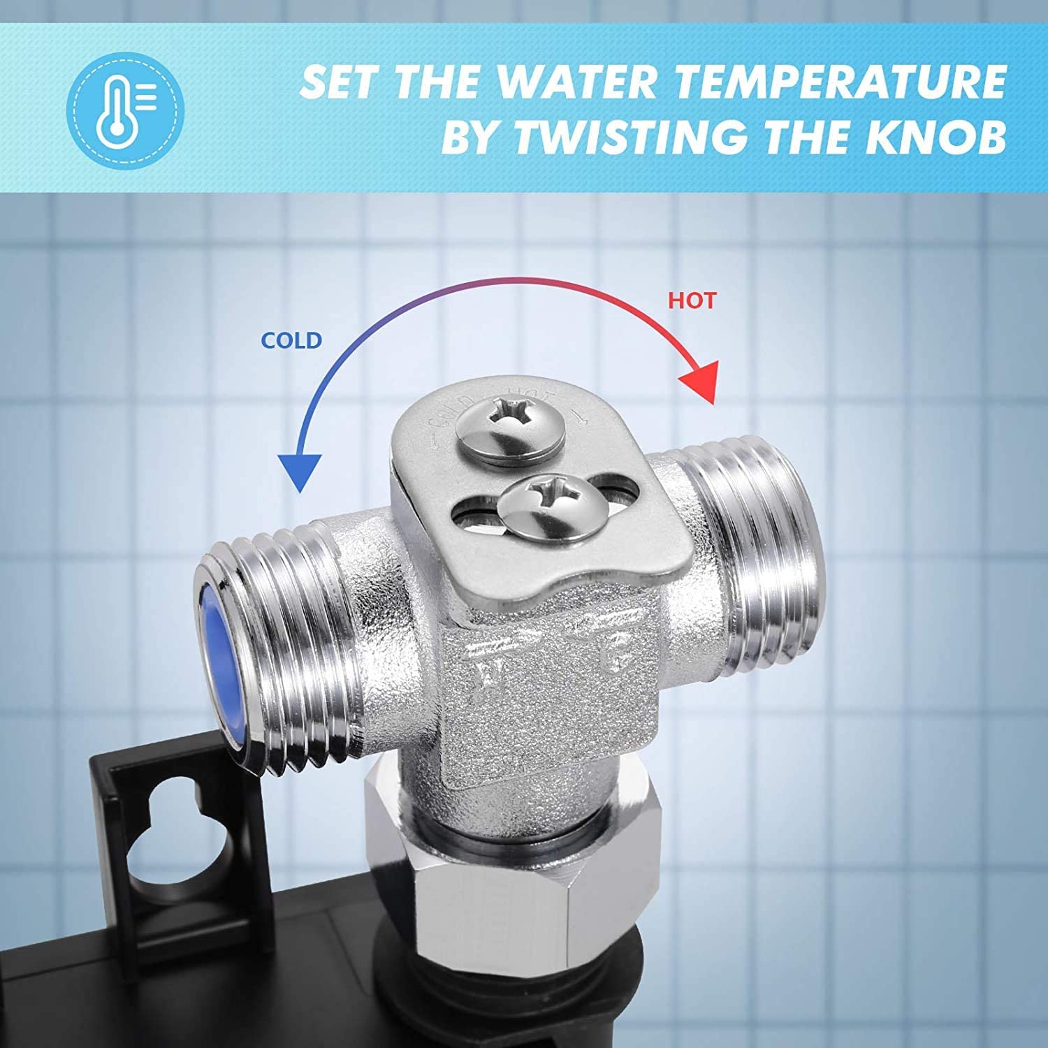 Single Hole Bathroom Faucet with Deck Plate