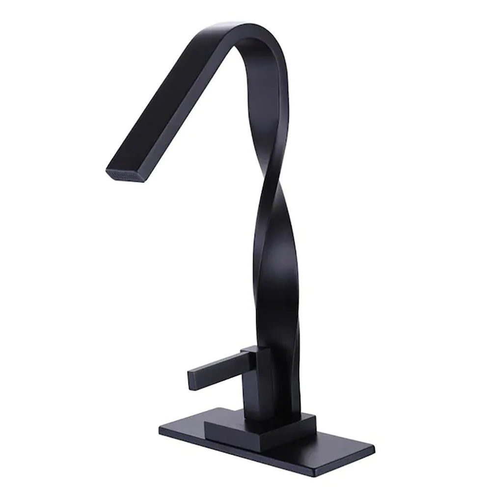 Single Handle Waterfall Single Hole Bathroom Faucet