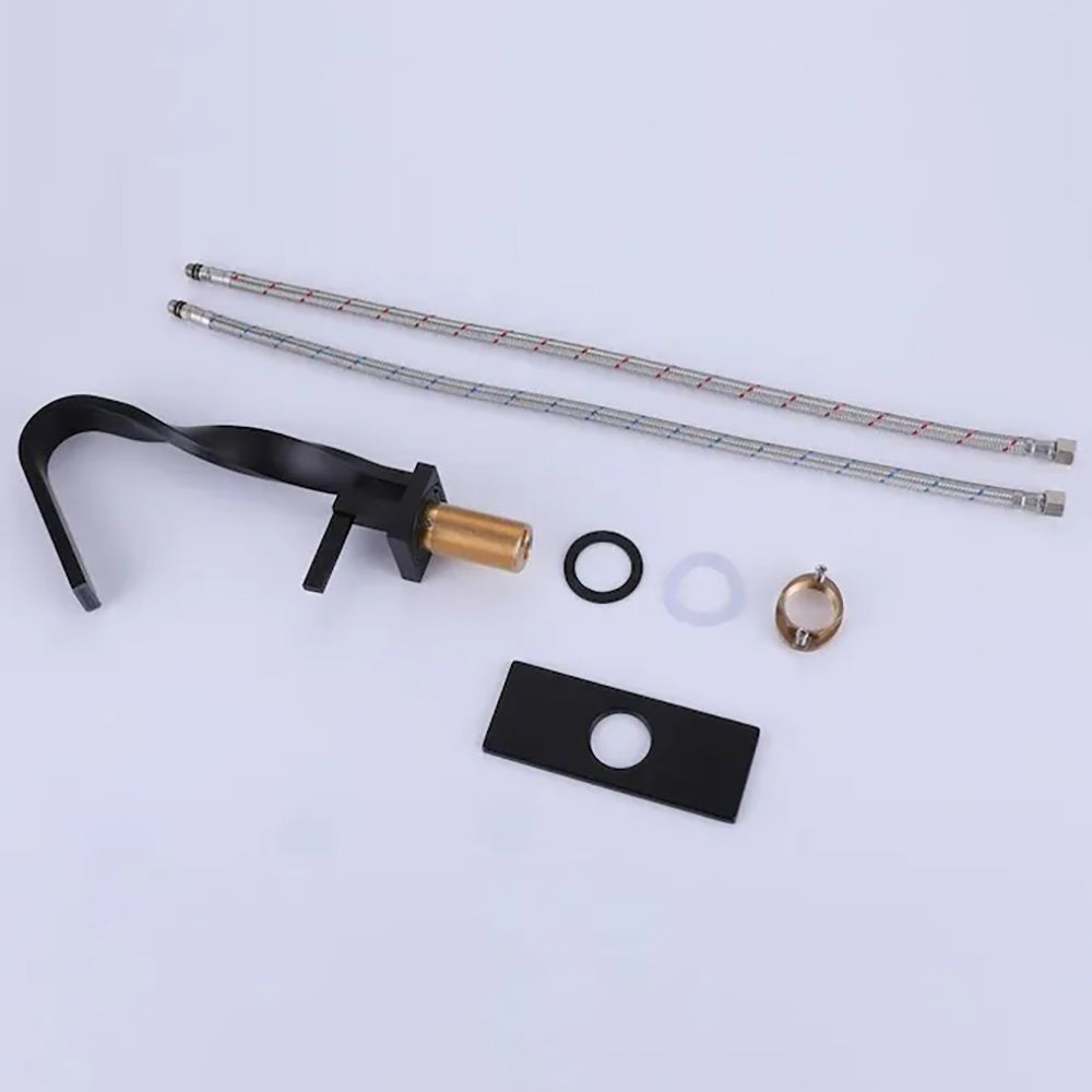 Single Handle Waterfall Single Hole Bathroom Faucet