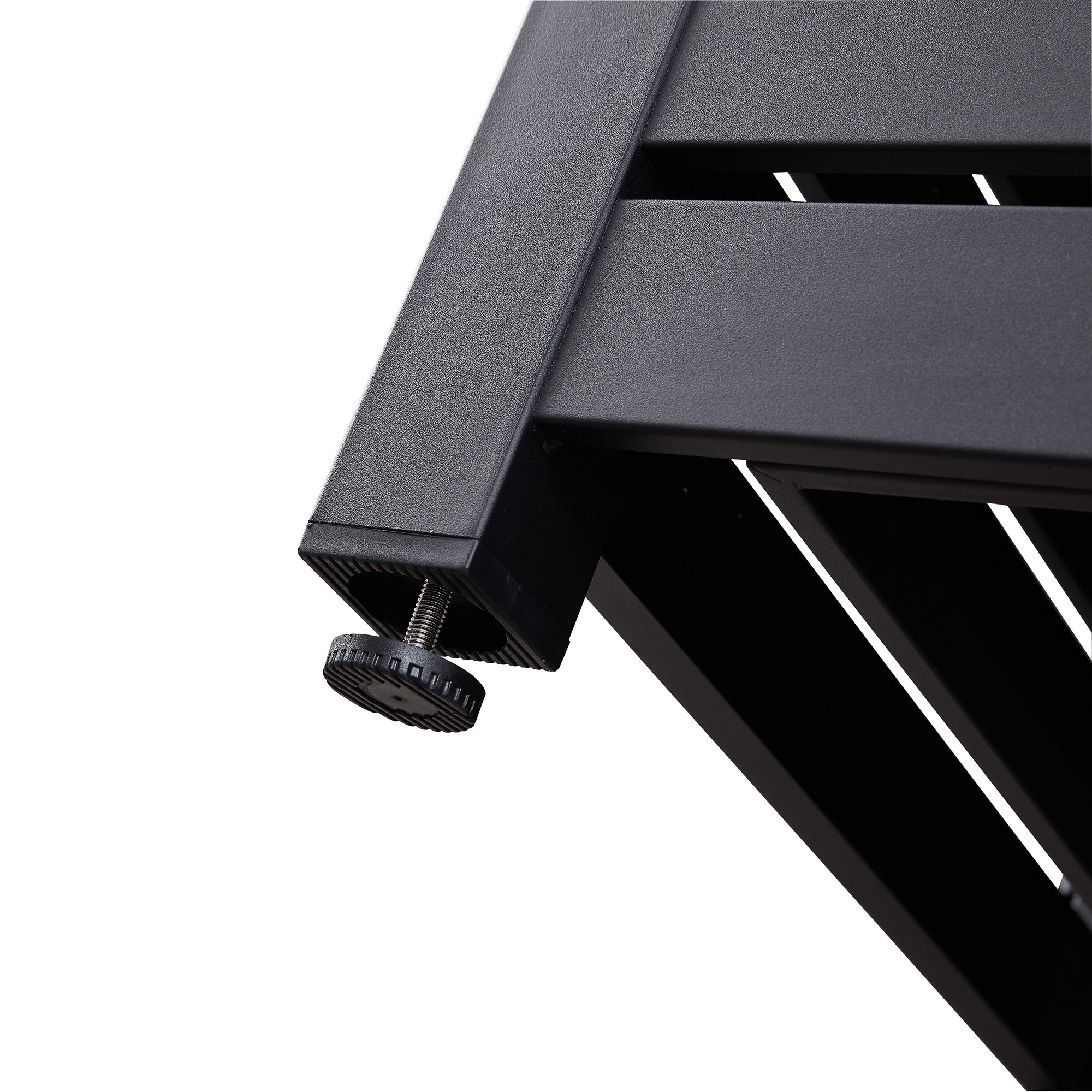 Square Steel Outdoor Fire Pit Table with Adjustable Flame