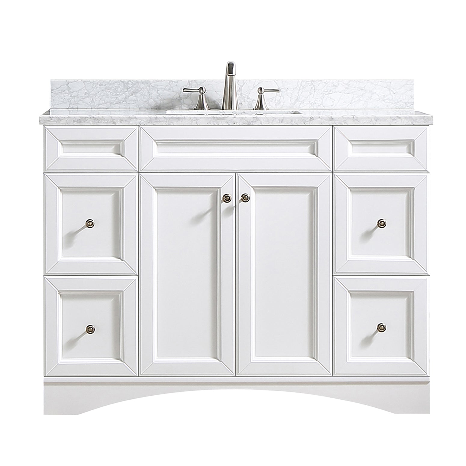 48" Single Bathroom Vanity Set with Marble Top